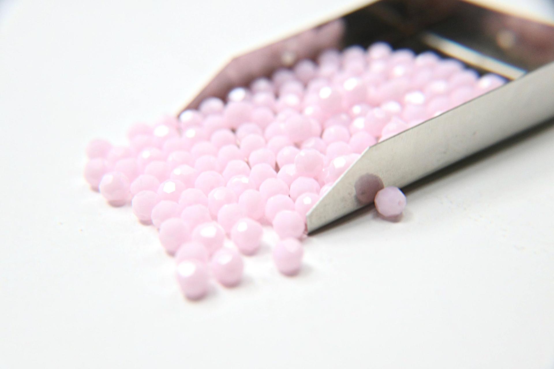 6mm Swarovski Elements Article 5000 Rose Alabaster (293) Faceted Round Beads 6/12/36/172/44/288/720 Pieces