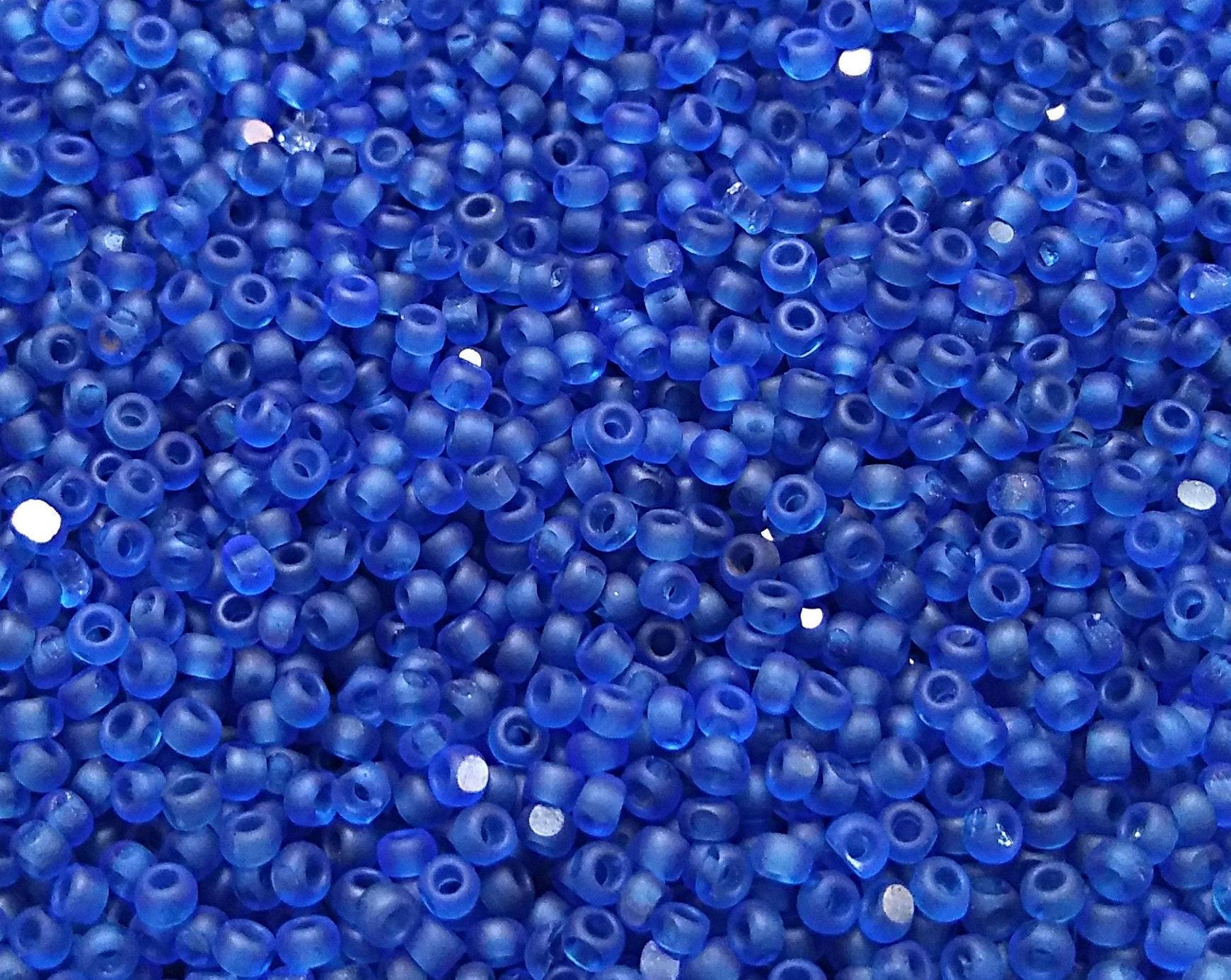 11/0 Charlotte true Cuts Beads Matt Sapphire Transparent 10/20/50/250/500 PREMIUM SEED Beads, vintage supplies