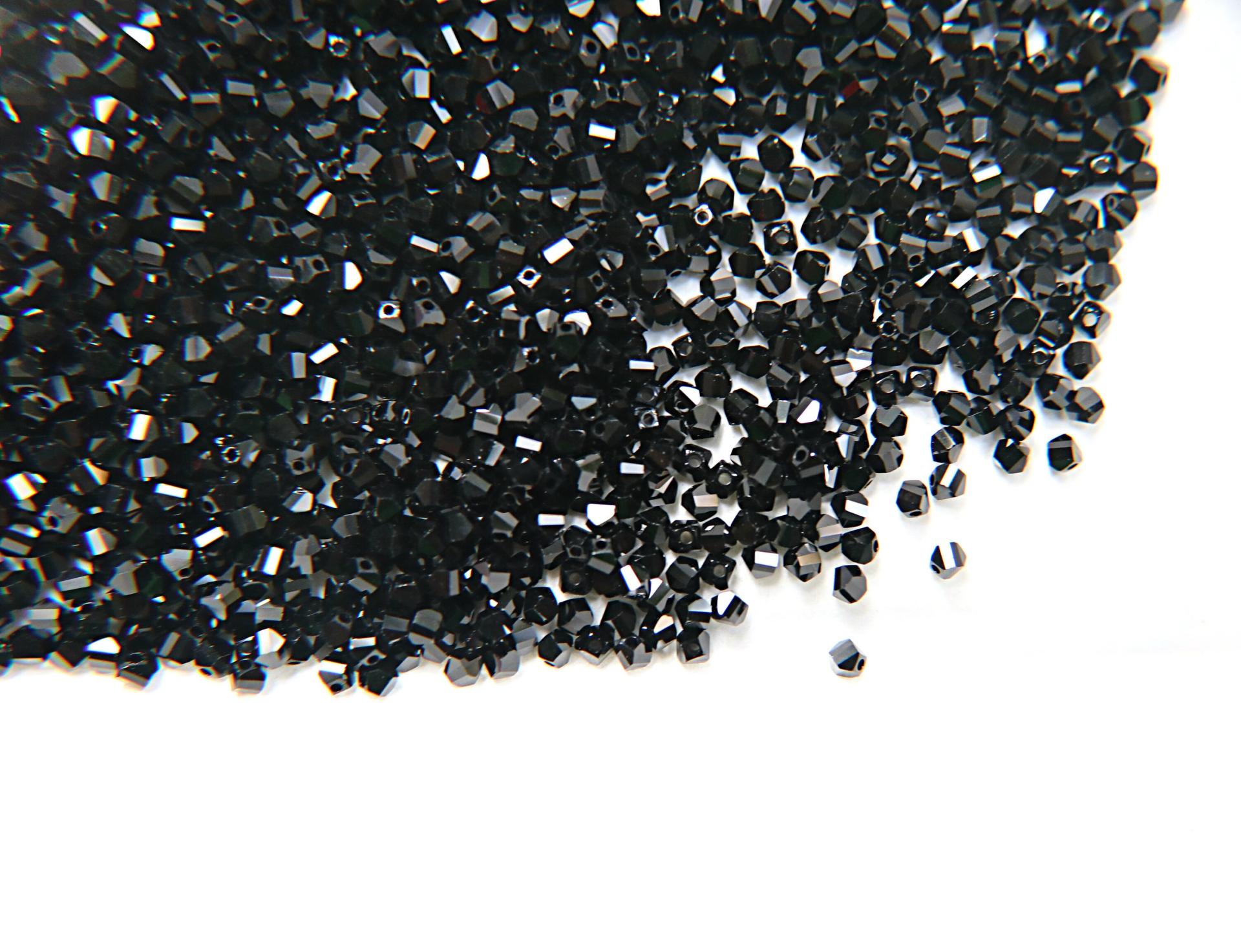 3mm Swarovski JET Beads 5020 Faceted Helix Bead 6/12/36/72/144/288/720/1440 Pieces Jewelry making beads