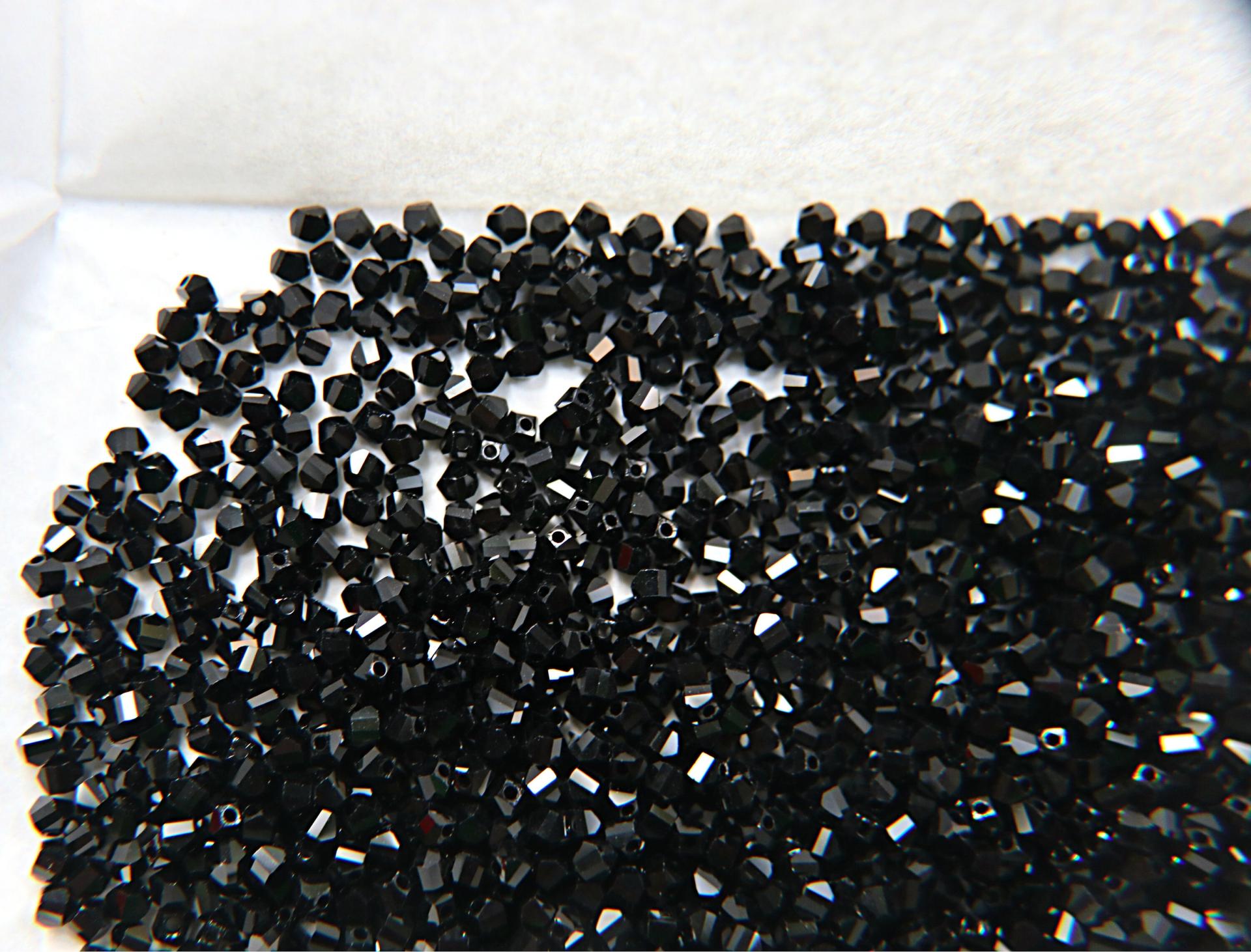 3mm Swarovski JET Beads 5020 Faceted Helix Bead 6/12/36/72/144/288/720/1440 Pieces Jewelry making beads