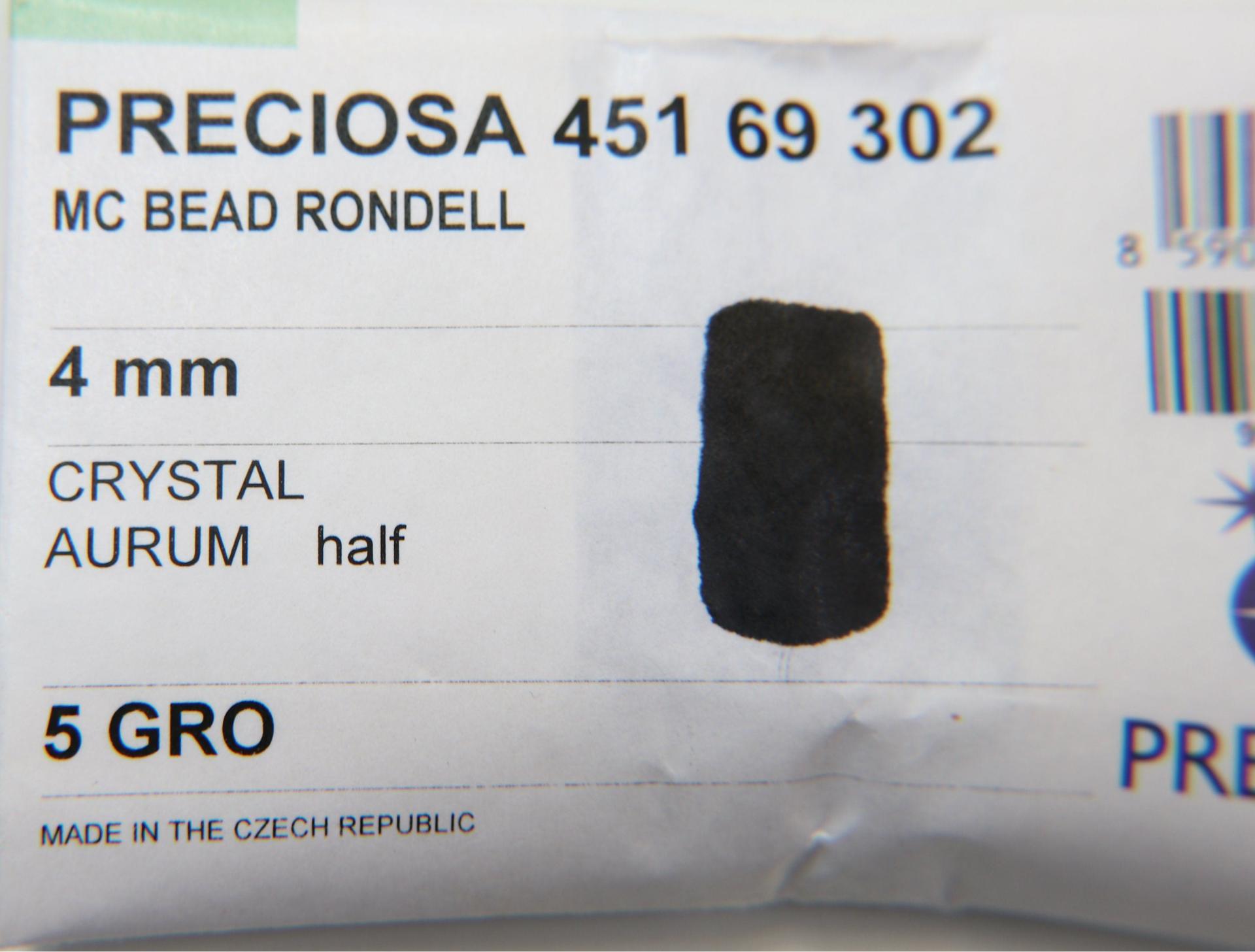 4mm Crystal Aurum Half Preciosa Bicones 36/72/144/432/720 Pieces Jewelry making beads, golden beads, rare findings, vintage supplies