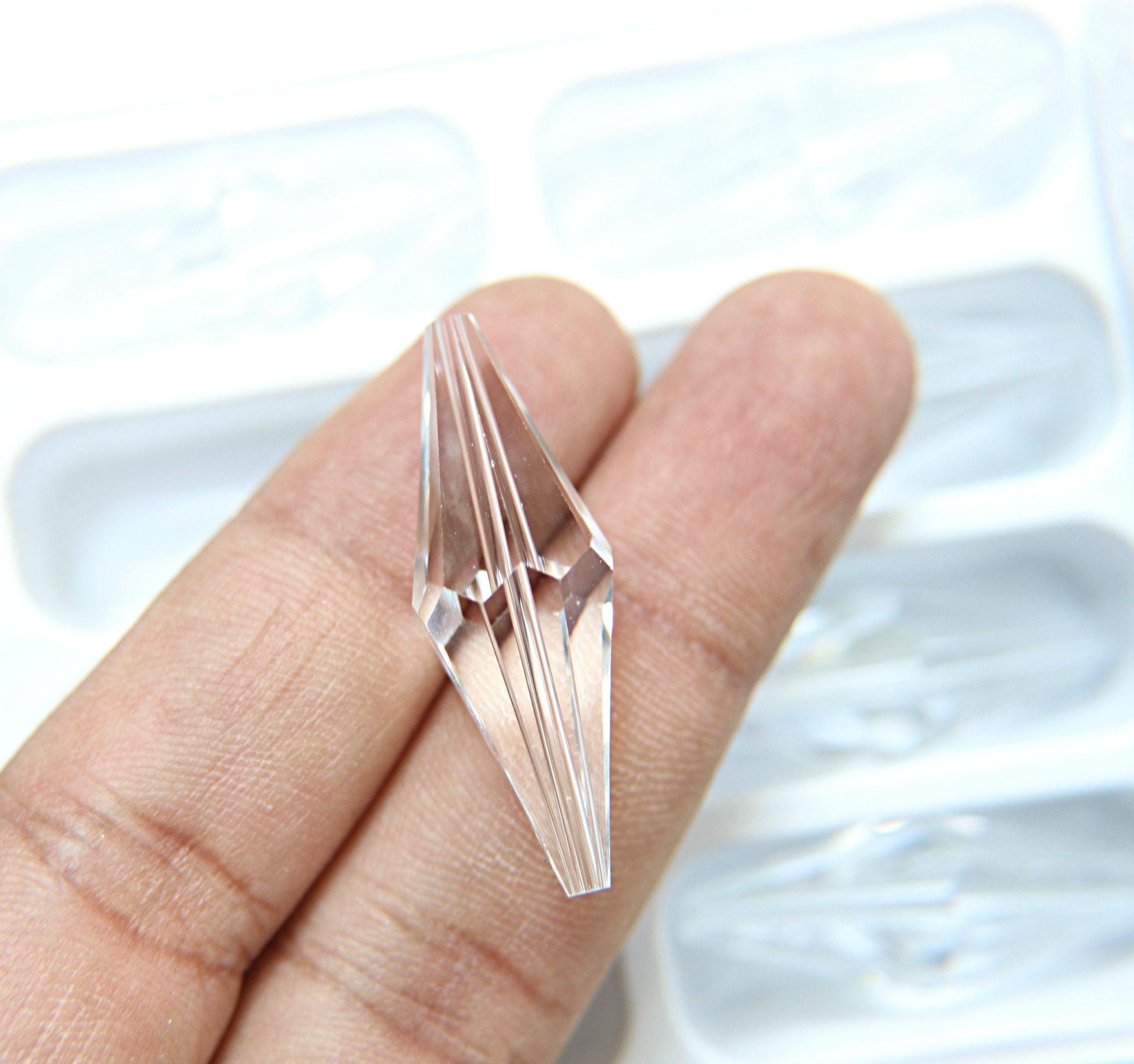 35x12 MM Crystal Preciosa Elongated Bicone Beads Vintage 2/6/24/72 Pieces Article 451 52 301 fancy beads jewelry making crystal beads