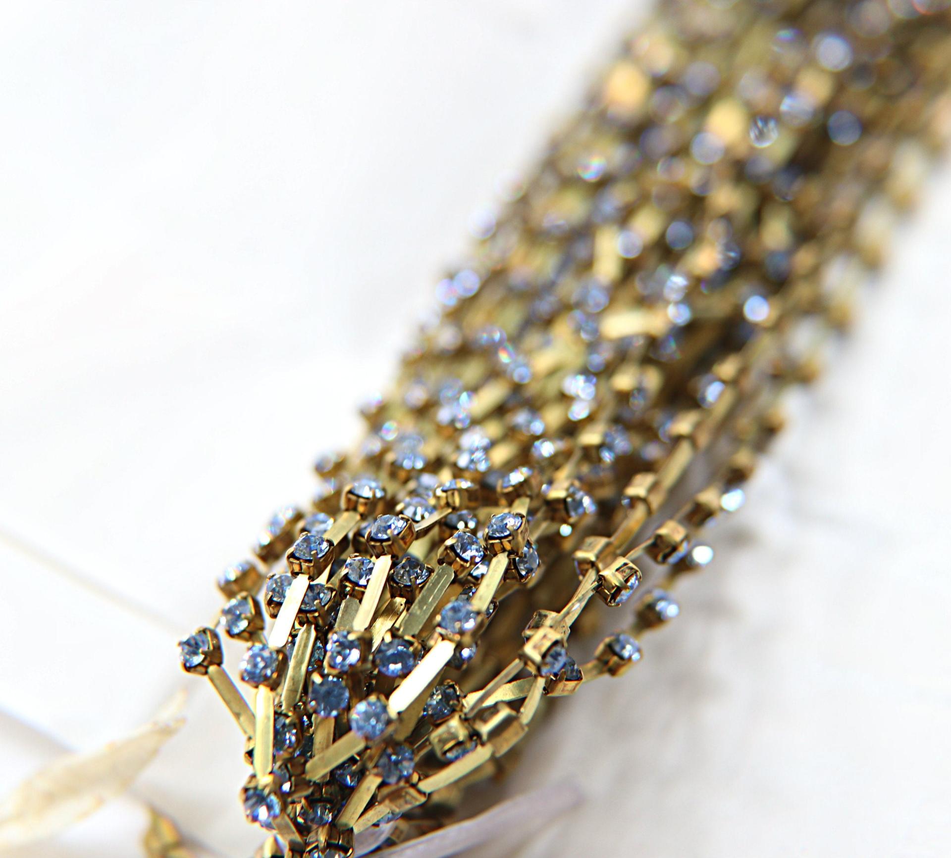 12 SS Vintage Fancy Rhinestone Chain Swarovski in Light Sapphire 3mm 0.5/1/2/5 Meters vintage findings, strass chains, craft supplies, rare