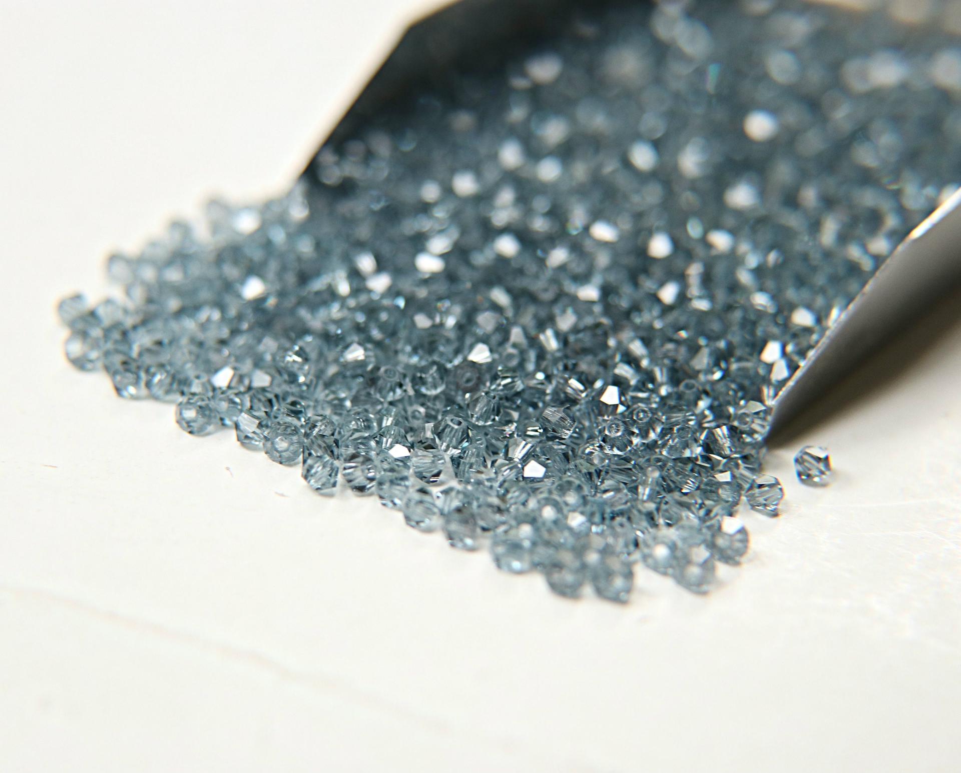 3mm Indian Sapphire Swarovski Bicone loose beads 36/72/144/432/720 Pieces (515) jewelry making, embroidery materials