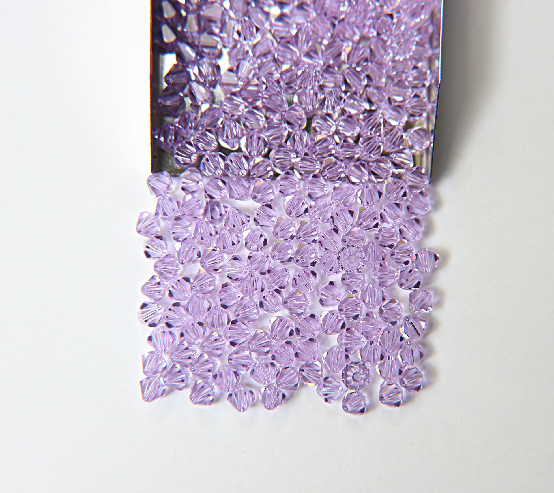 3mm Violet Swarovski Bicone beads 36/72/144/432/720 Pieces jewellery making, crystal beading, bracelet making, wedding decorations