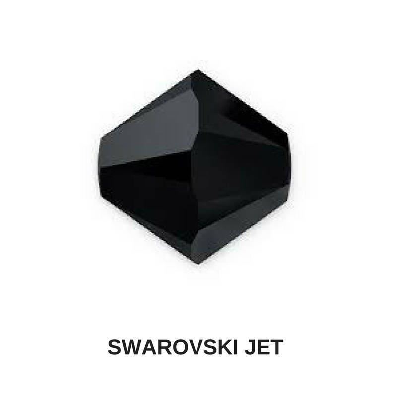 6/8 MM Jet Black Swarovski Bicone Beads 12/24/36/72/144/288 Pieces (280) Gowns embellishments
