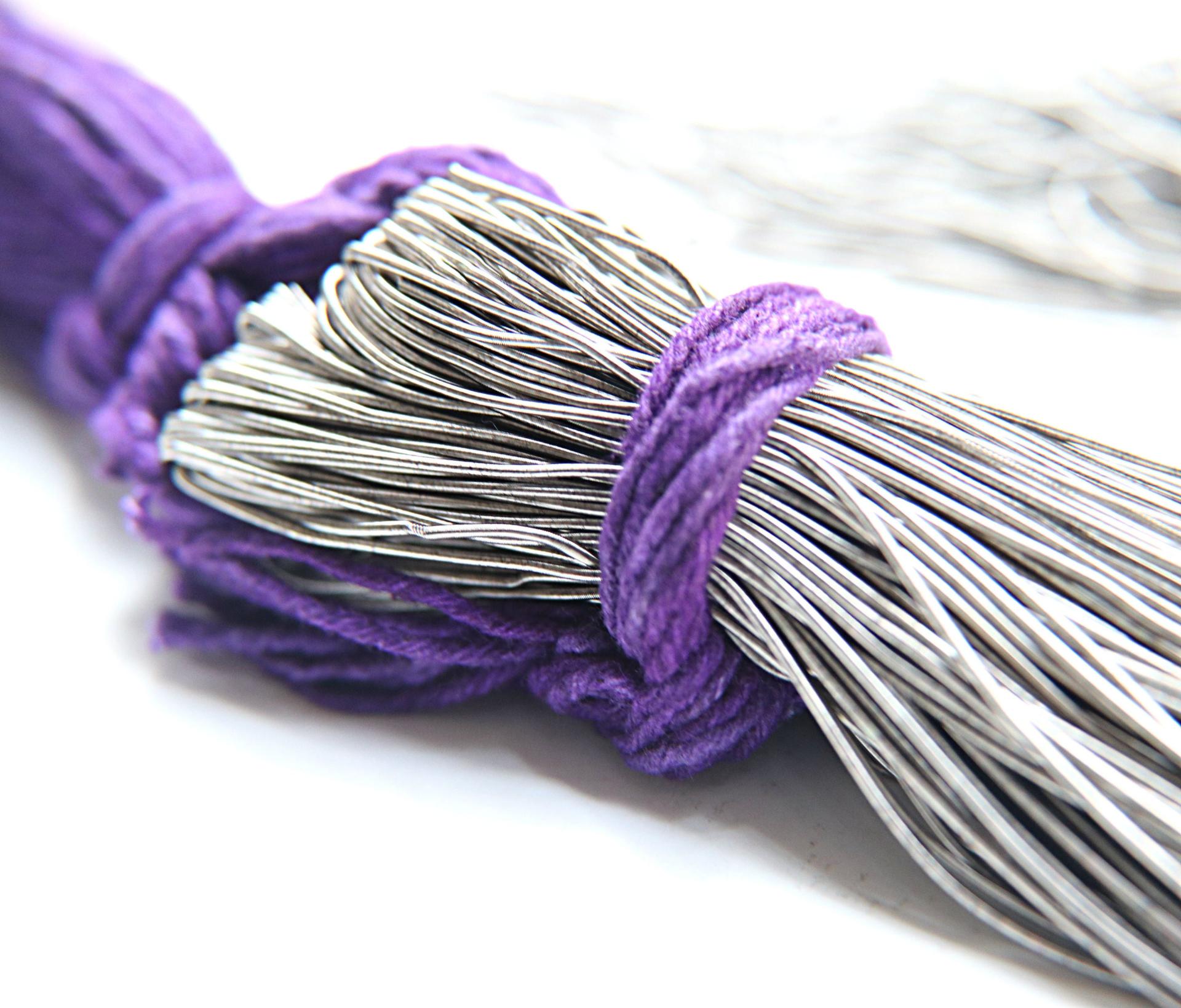 Gray Metallic Matte Finish, French Wire, Bullion Wire, Kora, Gimp Wire 50/100/200/400 Grams, Embroidery Haute Couture materials