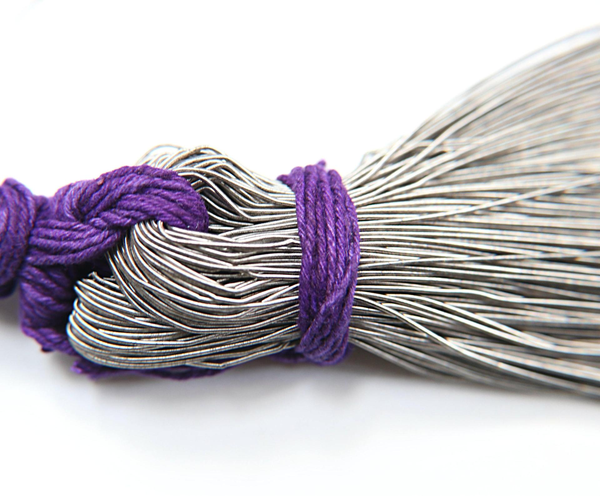 Gray Metallic Matte Finish, French Wire, Bullion Wire, Kora, Gimp Wire 50/100/200/400 Grams, Embroidery Haute Couture materials