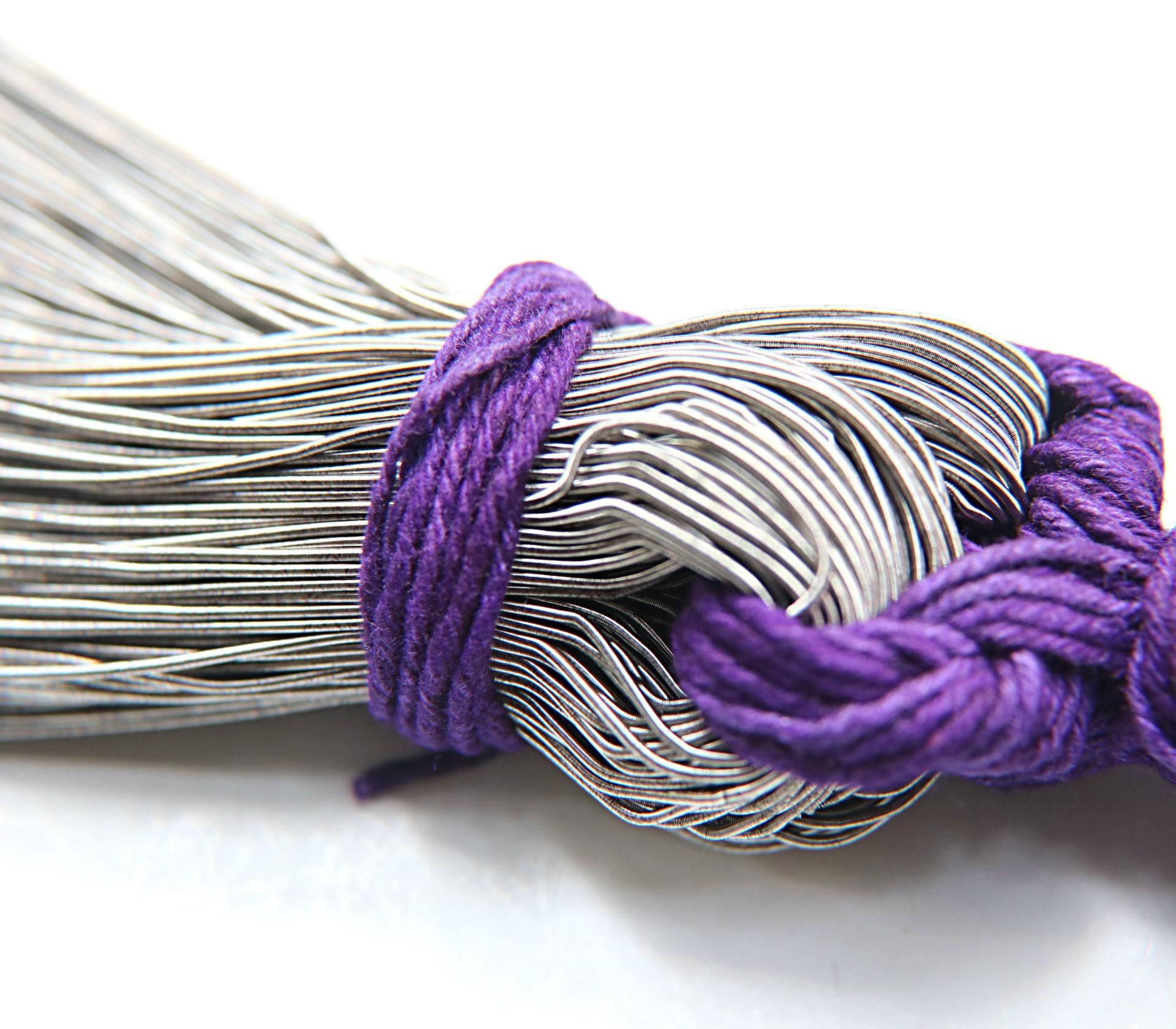 Gray Metallic Matte Finish, French Wire, Bullion Wire, Kora, Gimp Wire 50/100/200/400 Grams, Embroidery Haute Couture materials