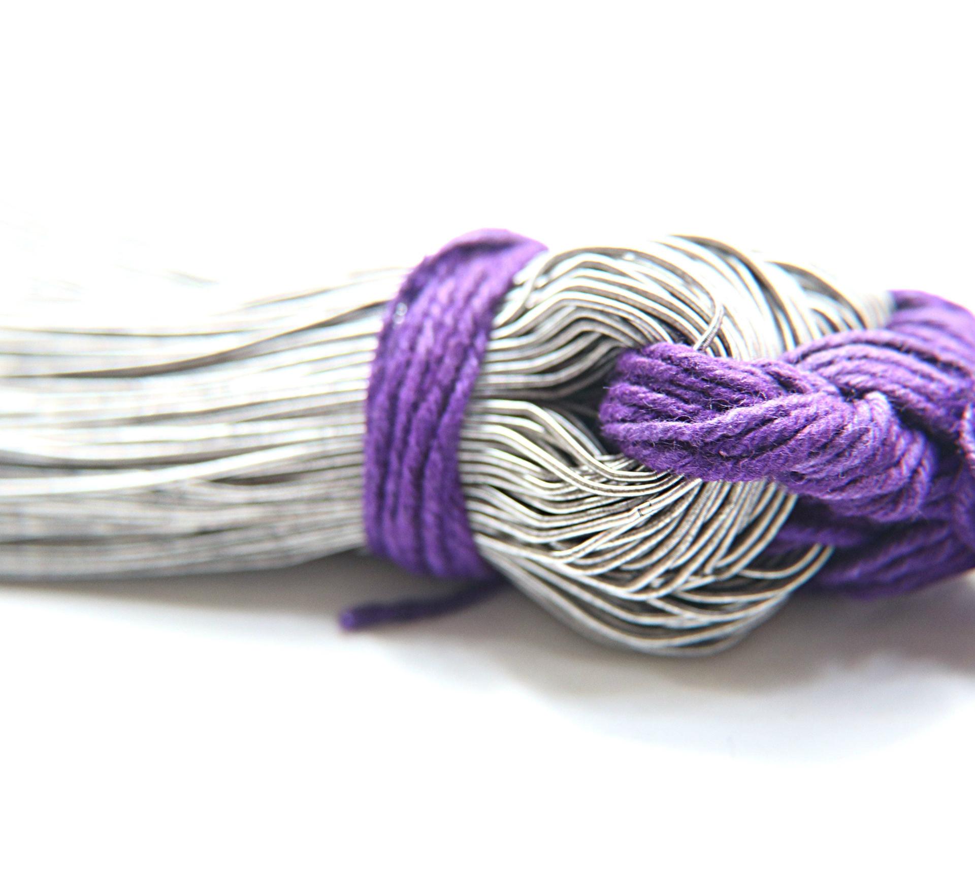 Gray Metallic Matte Finish, French Wire, Bullion Wire, Kora, Gimp Wire 50/100/200/400 Grams, Embroidery Haute Couture materials