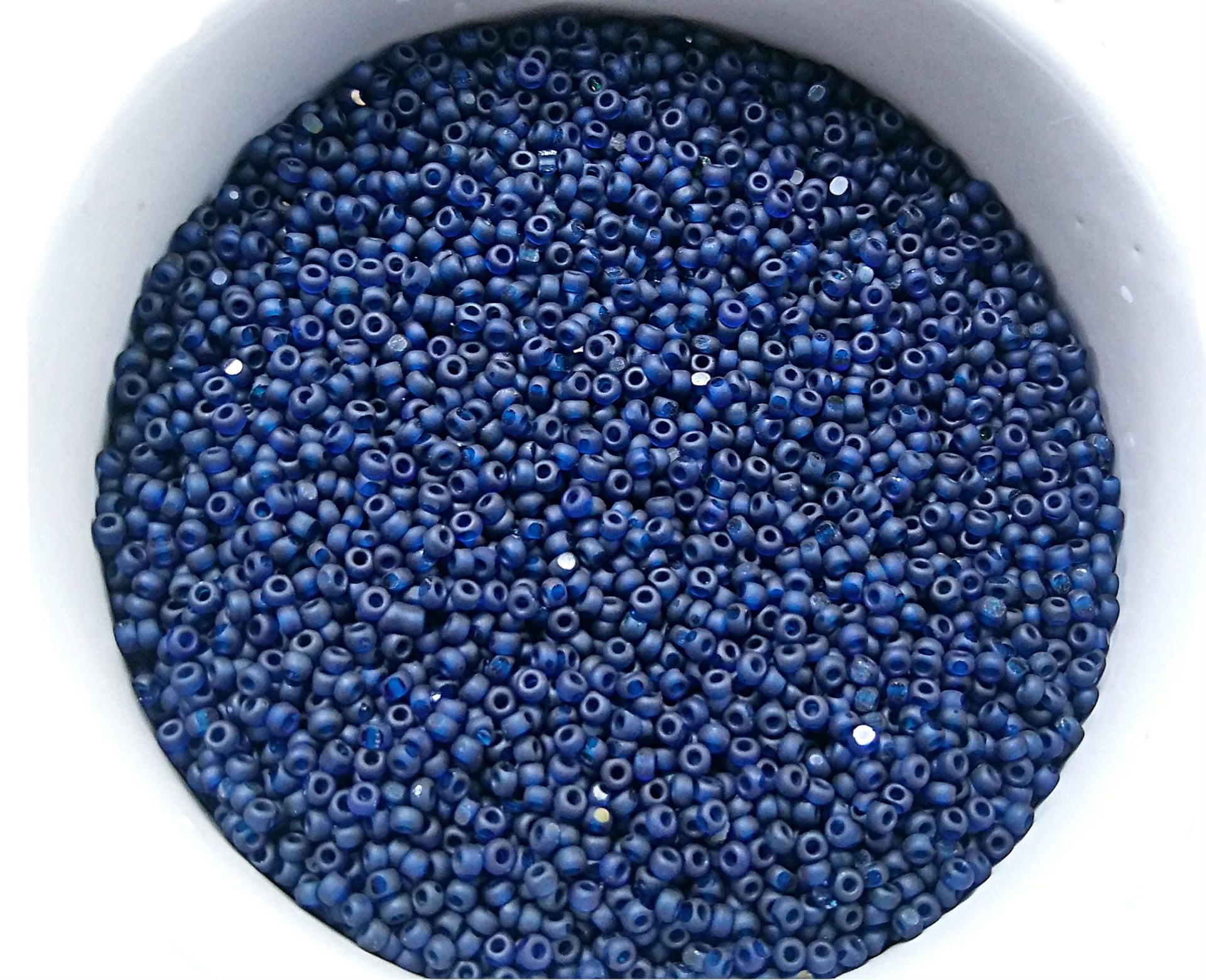 11/0 Charlotte true Cuts Beads Matt Montana Transparent 10/20/50/250/500 Native Beads Supply, Premium Seed Beads