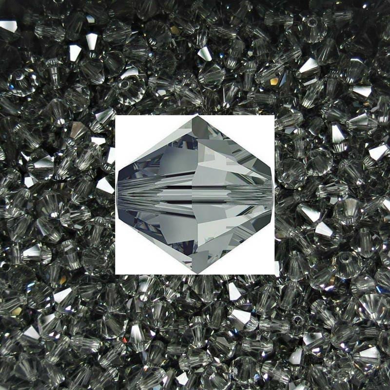 3mm Black Diamond Swarovski Bicone loose Beads 36/72/144/432/720 Pieces (215) Jewelry findings, embroidery materials, jewelry making, rare