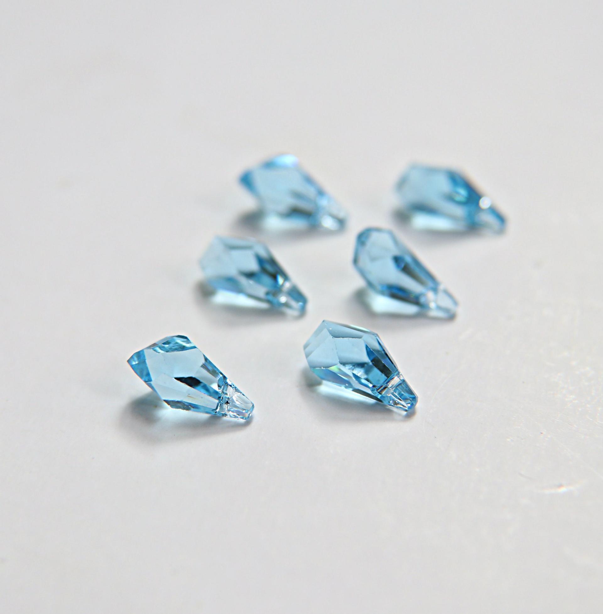 13mm 6015 Swarovski Pendants (10 Colors) Fancy Polygon Teardrop drop Pendant 2/6/12/36 Pieces