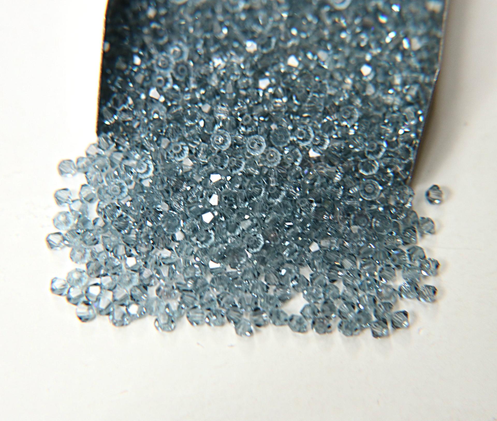 3mm Indian Sapphire Swarovski Bicone loose beads 36/72/144/432/720 Pieces (515) jewelry making, embroidery materials