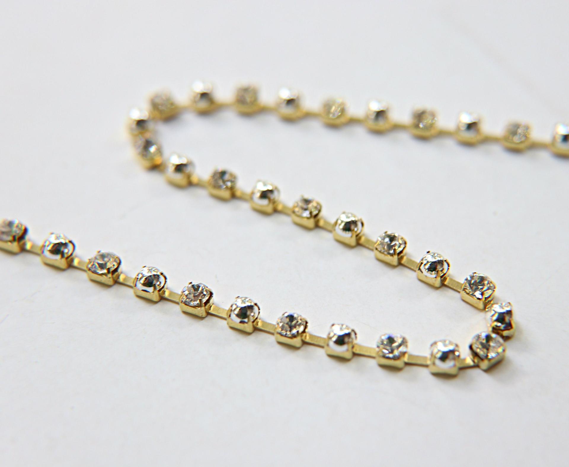 16ss Vintage Swarovski Rhinestone Chain in Crystal and Silver Pearls (4mm) 0.5/1/2/5/15 Meters Wedding Bridal Supplies|Decoration