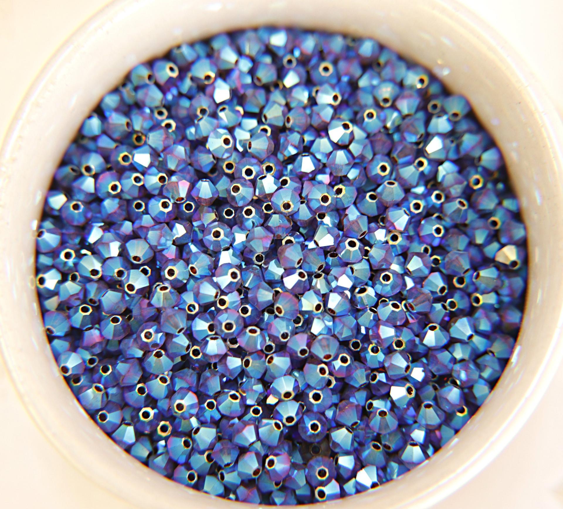 Swarovski (4mm) Burgundy AB 2X FC Bicones Rainbow Beads 36/72/144/432/720 Pieces (515) rainbow beads, jewelry making, couture embellishments