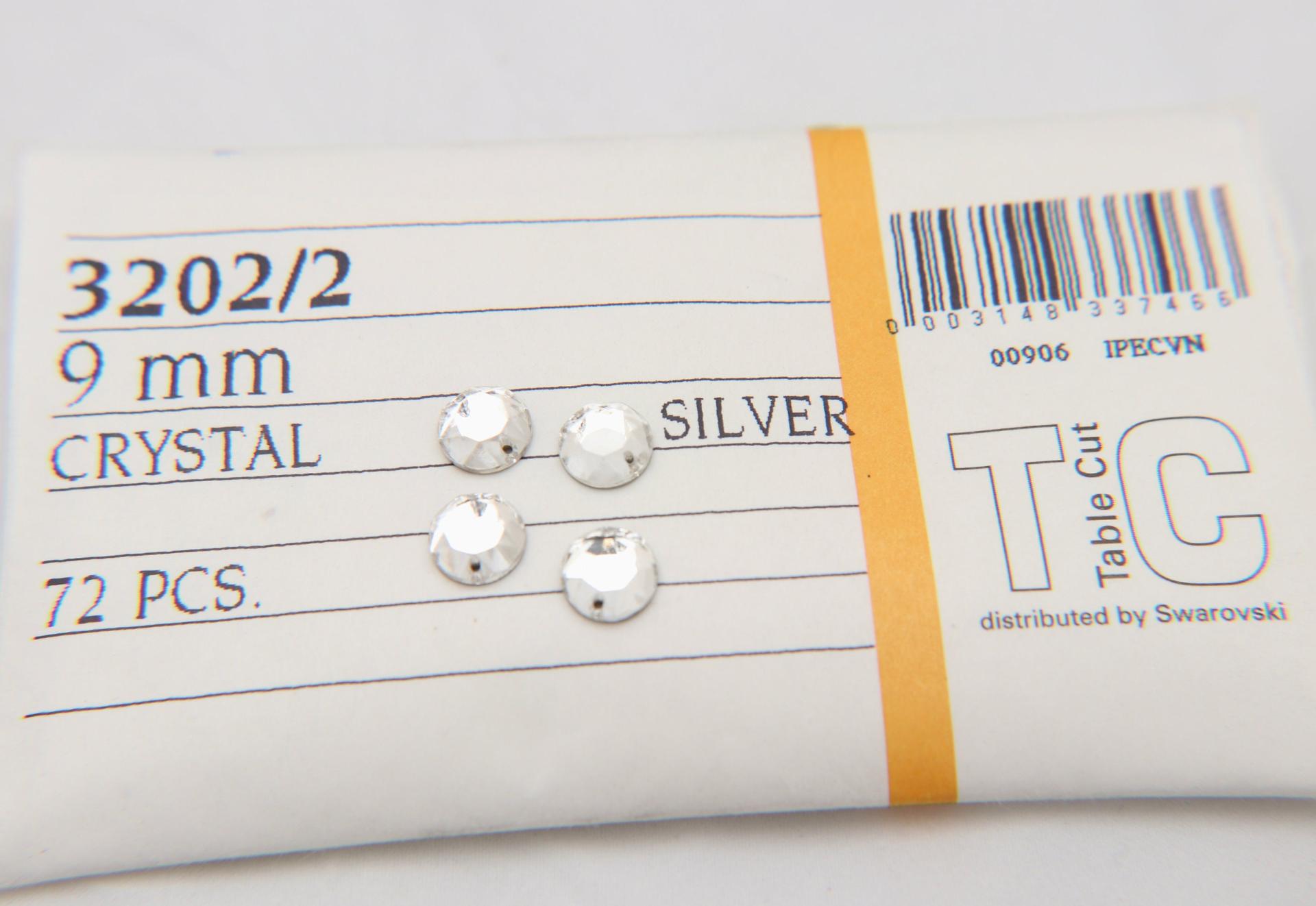 Swarovski 9/11mm Table cut Sew-On Bead 3202/2, embroidery, jewelry parts 6/12/72 pieces jewelry making, couture embellishments, embroidery