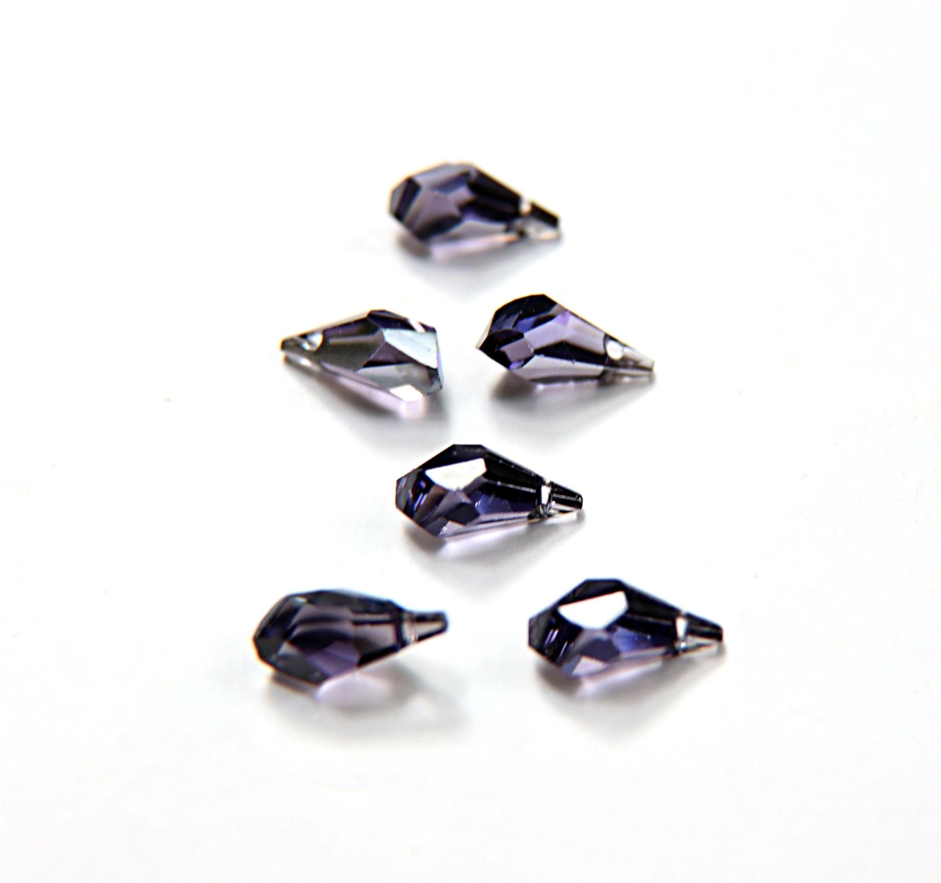 13mm 6015 Swarovski Pendants (10 Colors) Fancy Polygon Teardrop drop Pendant 2/6/12/36 Pieces