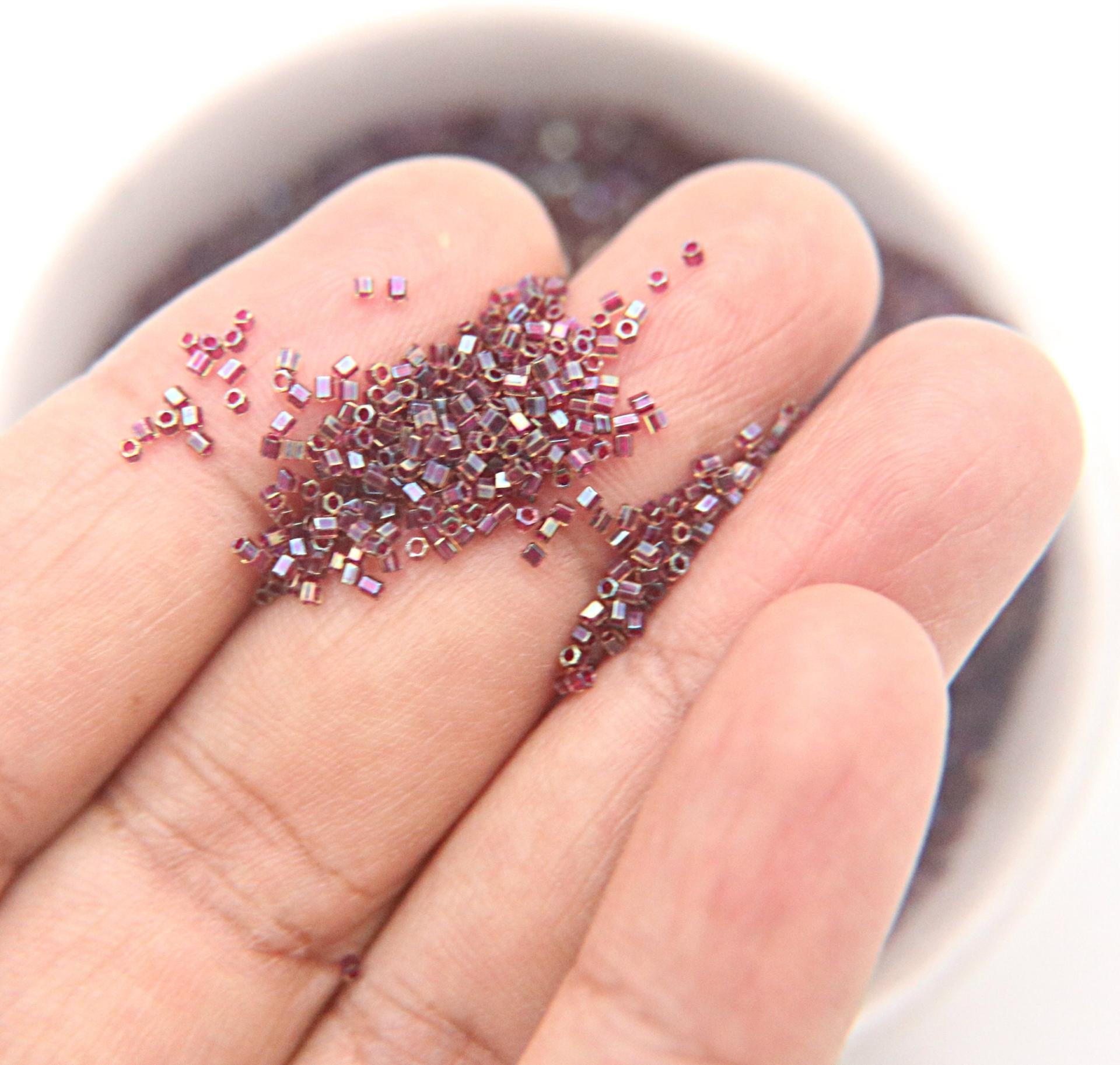 15/0 Miyuki Delica 3 Cuts Wine Lined Peridot Luster Japanese Beads 10/20/50/100 Grams embroidery premium material