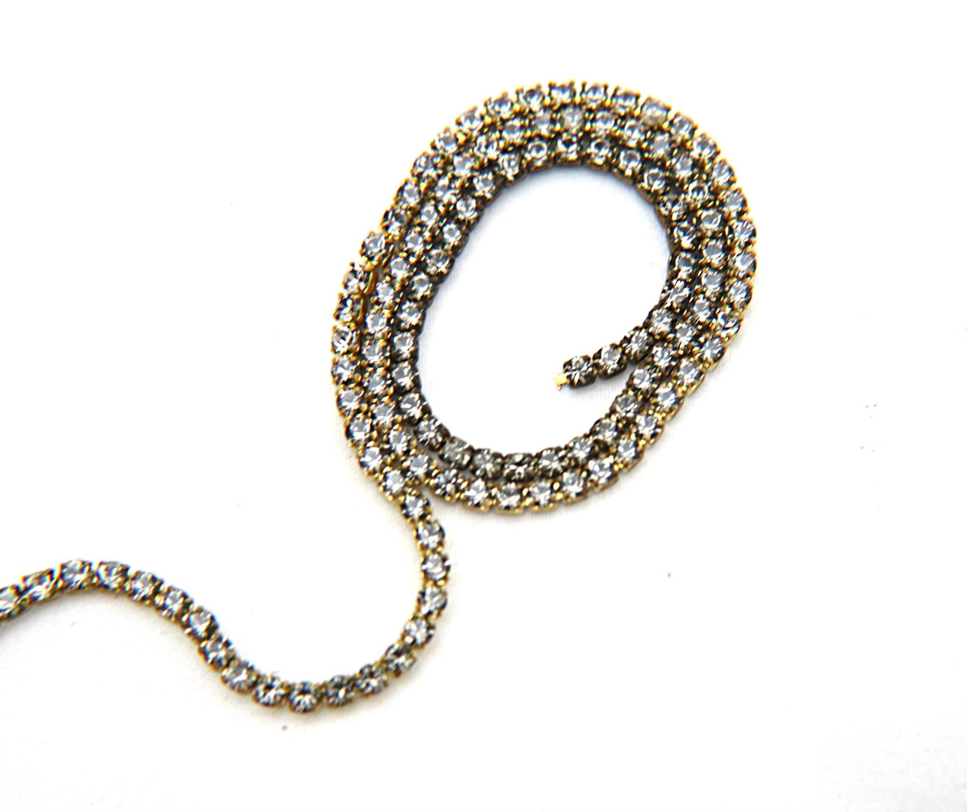 10ss Swarovski Close Cup Chain in Black Diamond 2.8mm Made in Austria 0.5/1/2/5 Meters rare couture materials