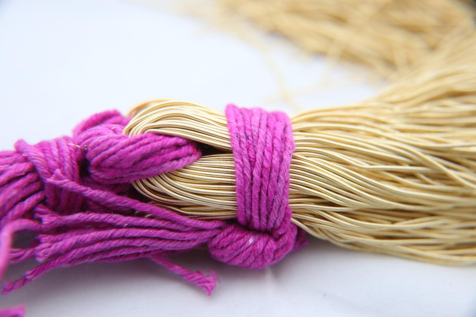 Dull Gold Metallic French Wire, Bullion Wire, Gimp Wire 50/100/200/400 Grams, embroidery threads, couture materials