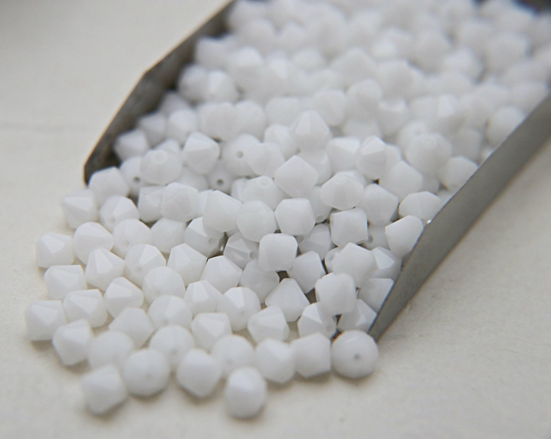 6mm White Alabaster Swarovski Bicone Beads 20 Gross (2880 Pieces) (281) Premium materials, rare jewelry findings, wedding white beads