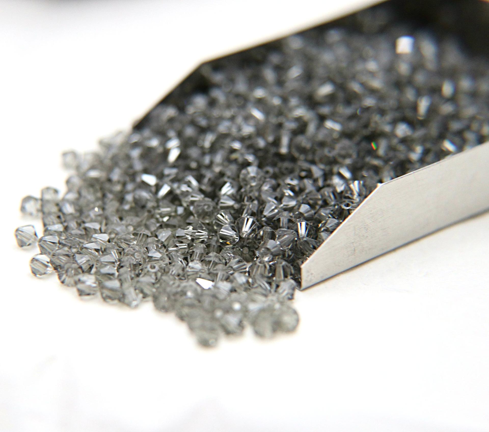 4mm Black Diamond Swarovski Bicone beads 36/72/144/432/720 Pieces (215) embroidery materials, jewelry making, rare beads, PREMIUM Supply