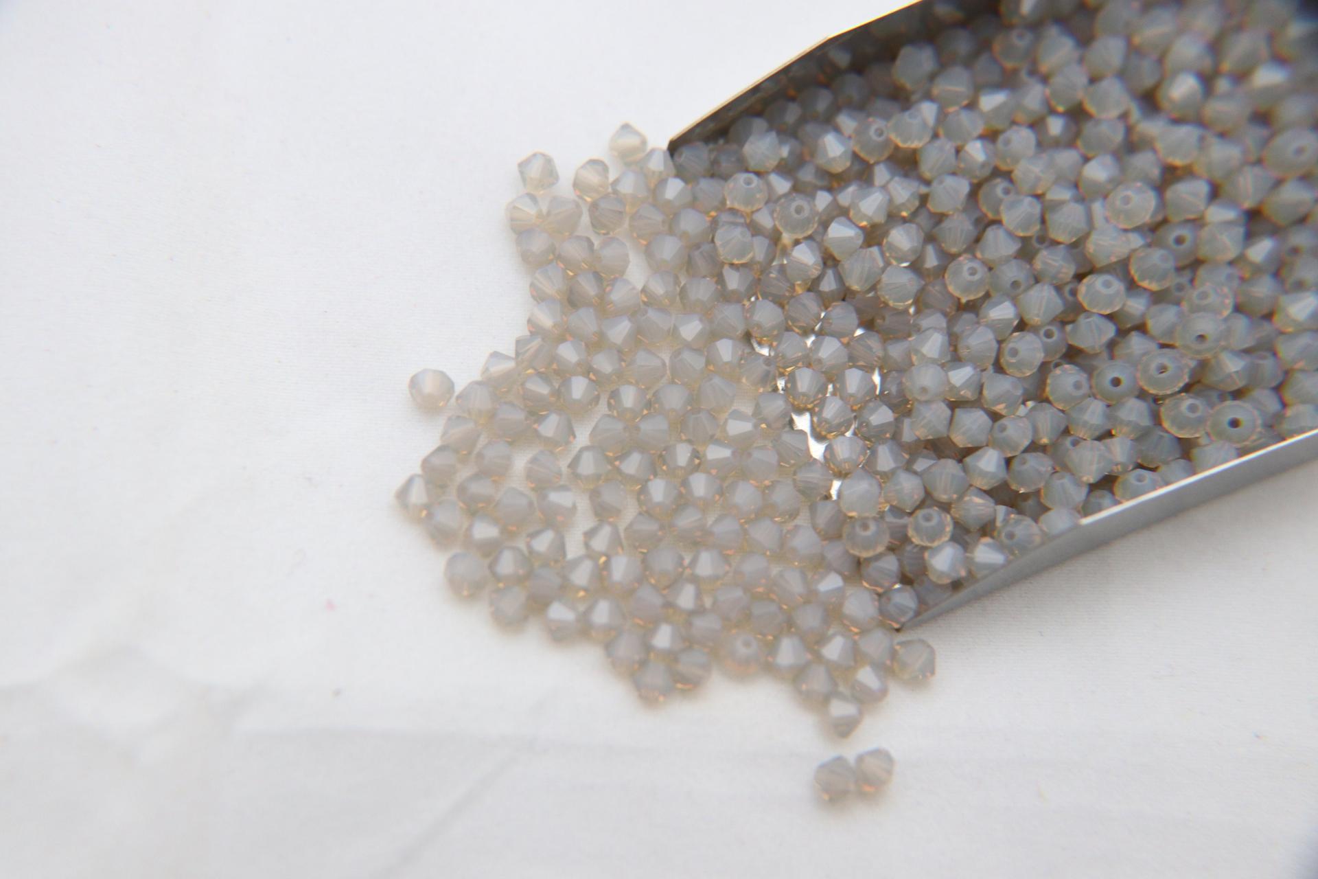 3mm Light Grey Opal Swarovski Bicone beads 36/72/144/432/720 Pieces (383) Jewelry findings, embroidery materials, jewelry making, rare beads