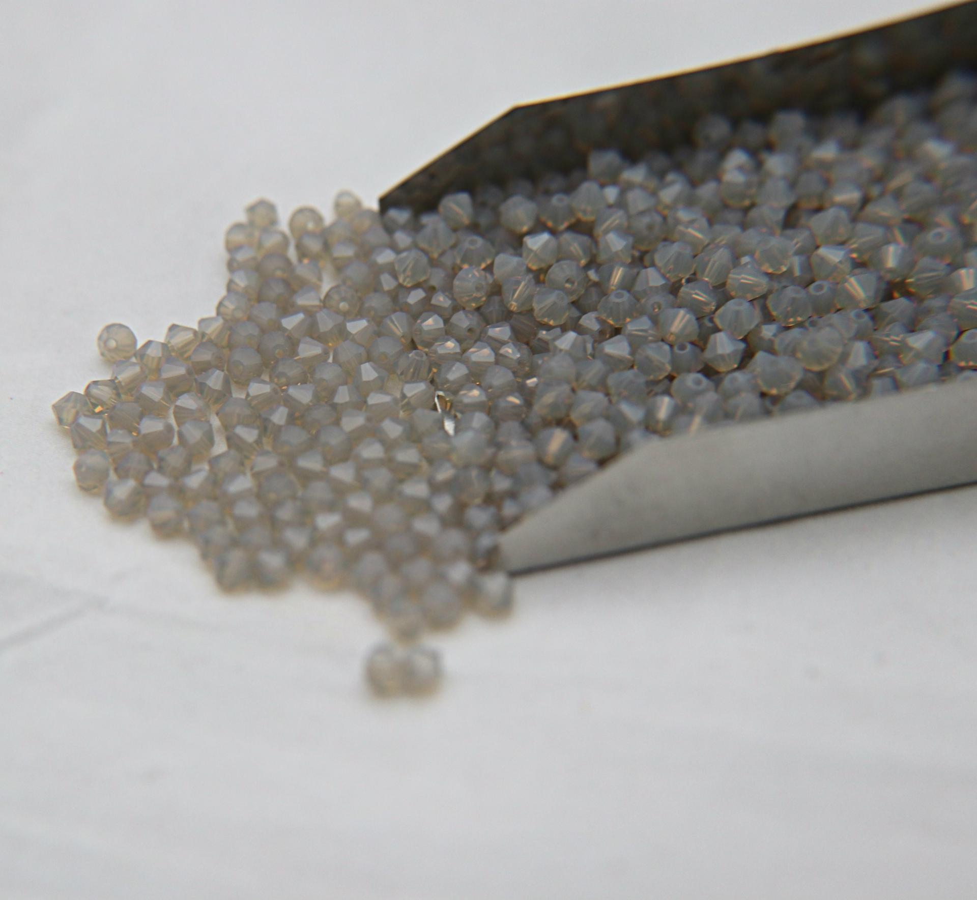 3mm Light Grey Opal Swarovski Bicone beads 36/72/144/432/720 Pieces (383) Jewelry findings, embroidery materials, jewelry making, rare beads