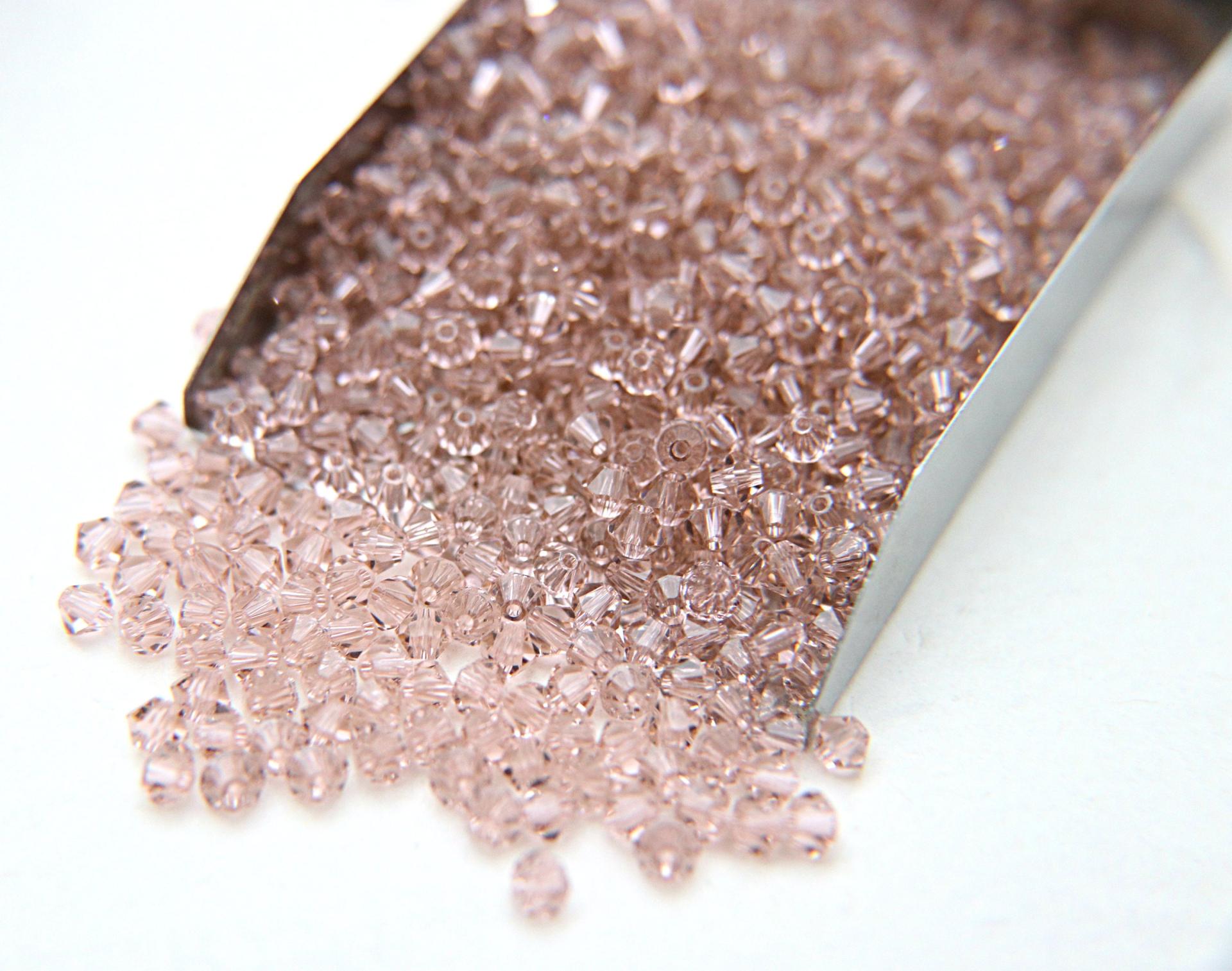 4mm Vintage Rose Swarovski Bicone crystal Beads 36/72/144/432/720 Pieces (319) embroidery beads, couture beading