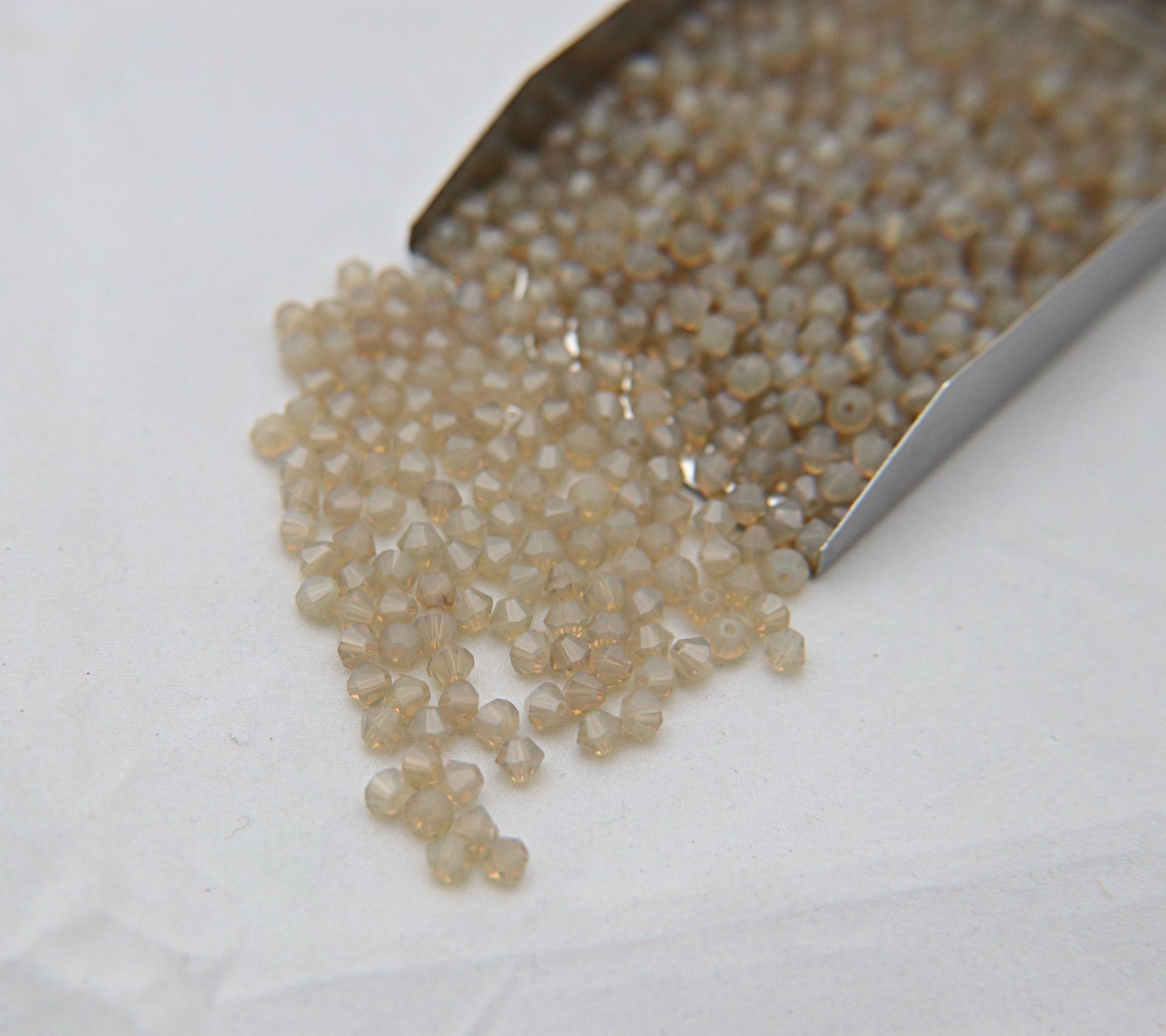3mm Sand Opal Swarovski Bicone Beads 36/72/144/432/720 Pieces (287) Jewelry findings, embroidery materials, jewelry making, craft supplies