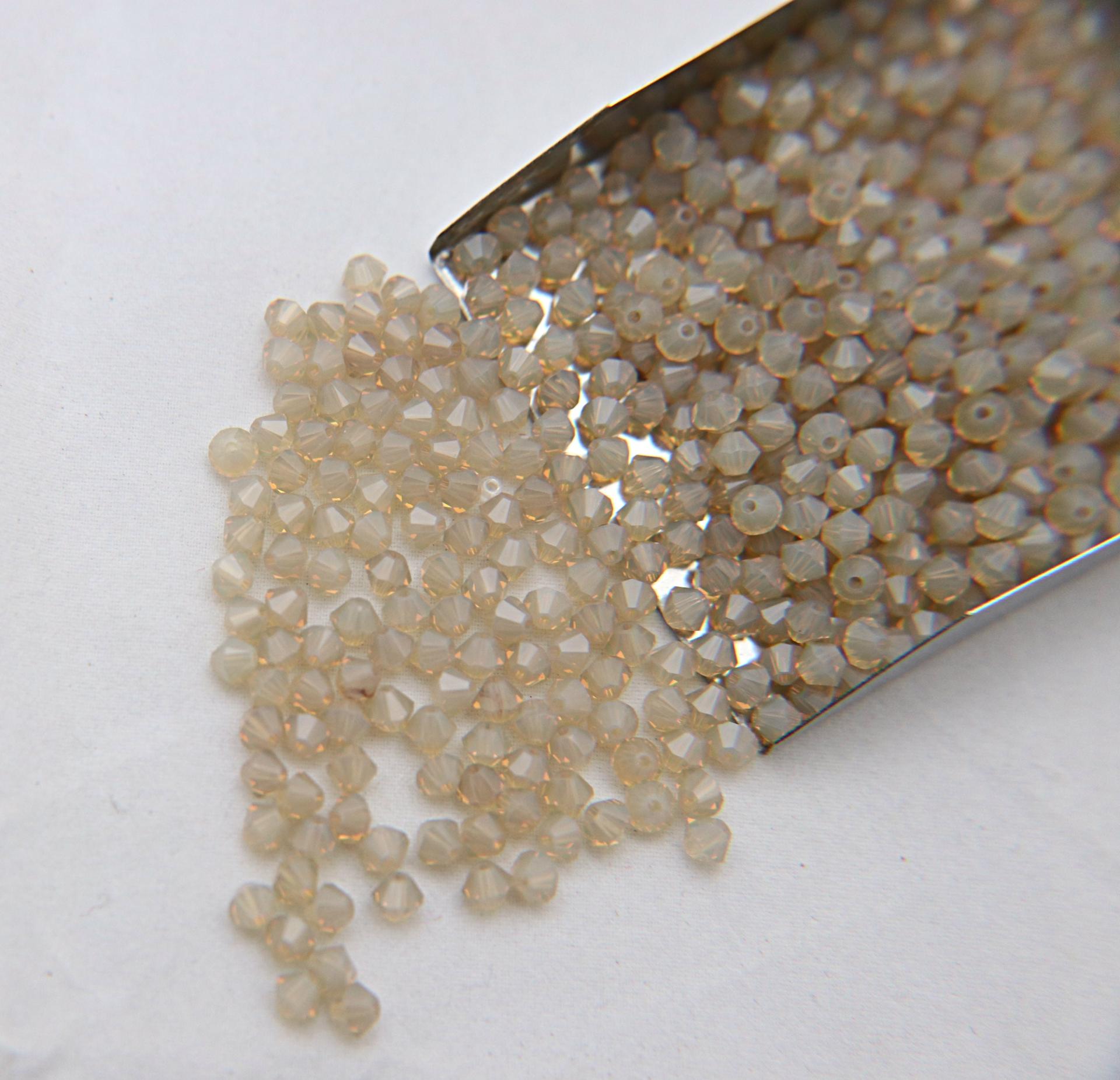 3mm Sand Opal Swarovski Bicone Beads 36/72/144/432/720 Pieces (287) Jewelry findings, embroidery materials, jewelry making, craft supplies