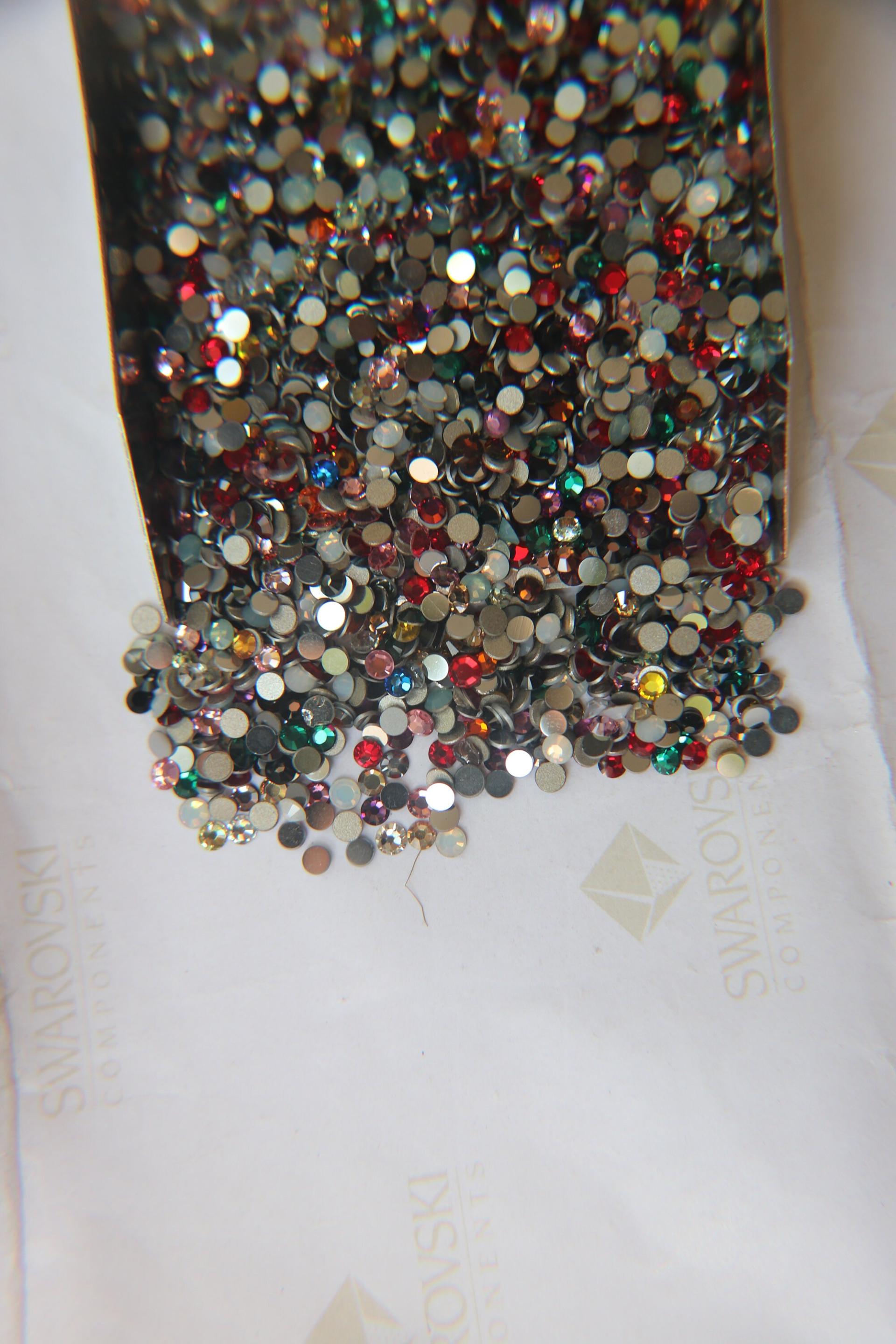 17/18PP Swarovski Flatbacks in Mix Colors Chaton Roses 2088 Made in Austria 72/144/720/1440 Pieces Nail art decoration, craft supplies