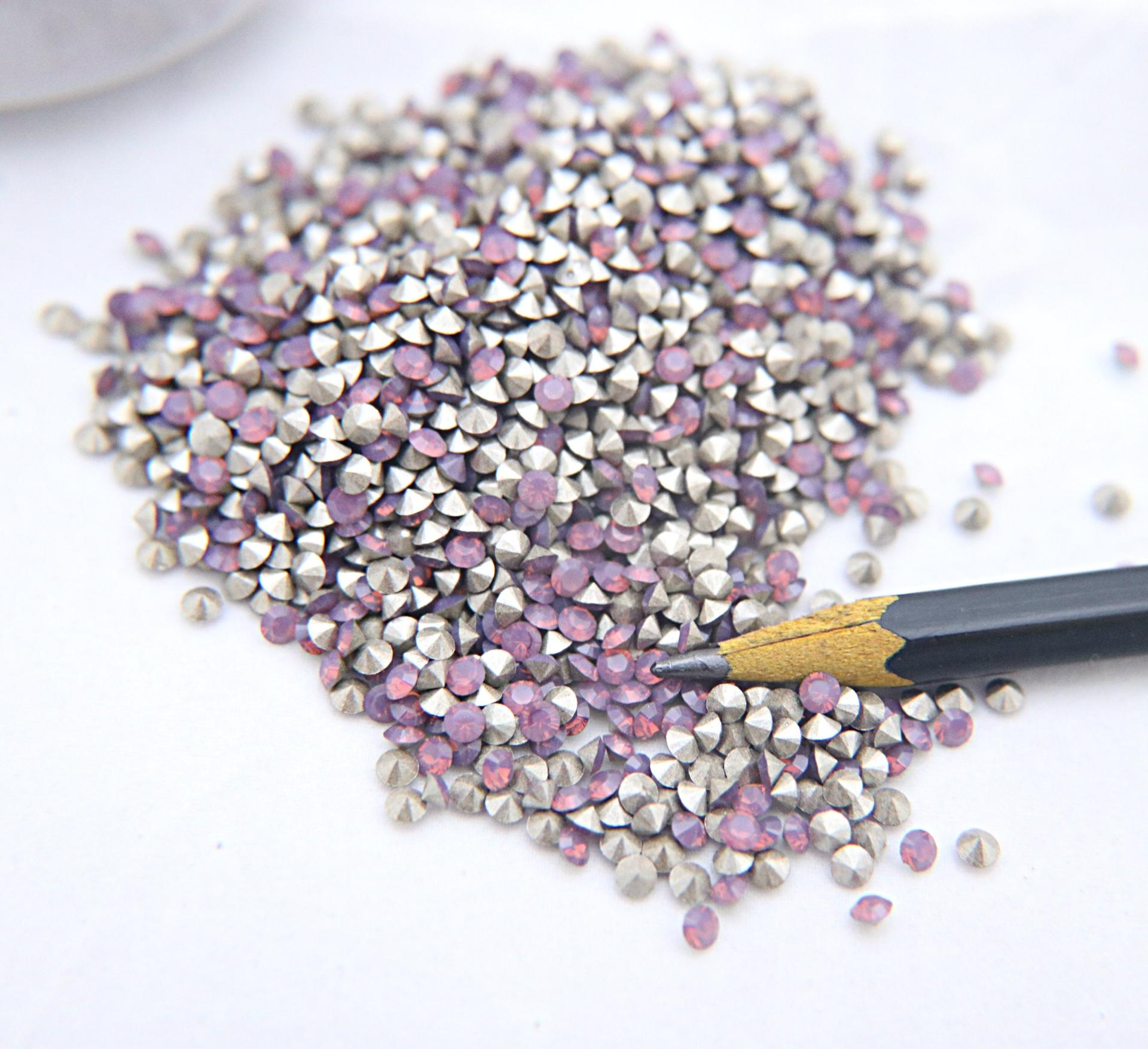 Swarovski Crystal 1028 3mm (PP24) Cyclamen Opal Xilion Chatons 72/144/1440 Pieces Vintage Swarovski, zirconium, hobby craft