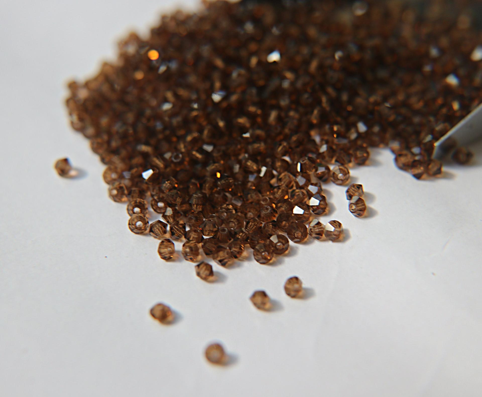 3mm Light Smoked Topaz Swarovski Bicone 36/72/144/432/720 Pieces Jewelry findings, embroidery materials, jewelry making, craft supplies