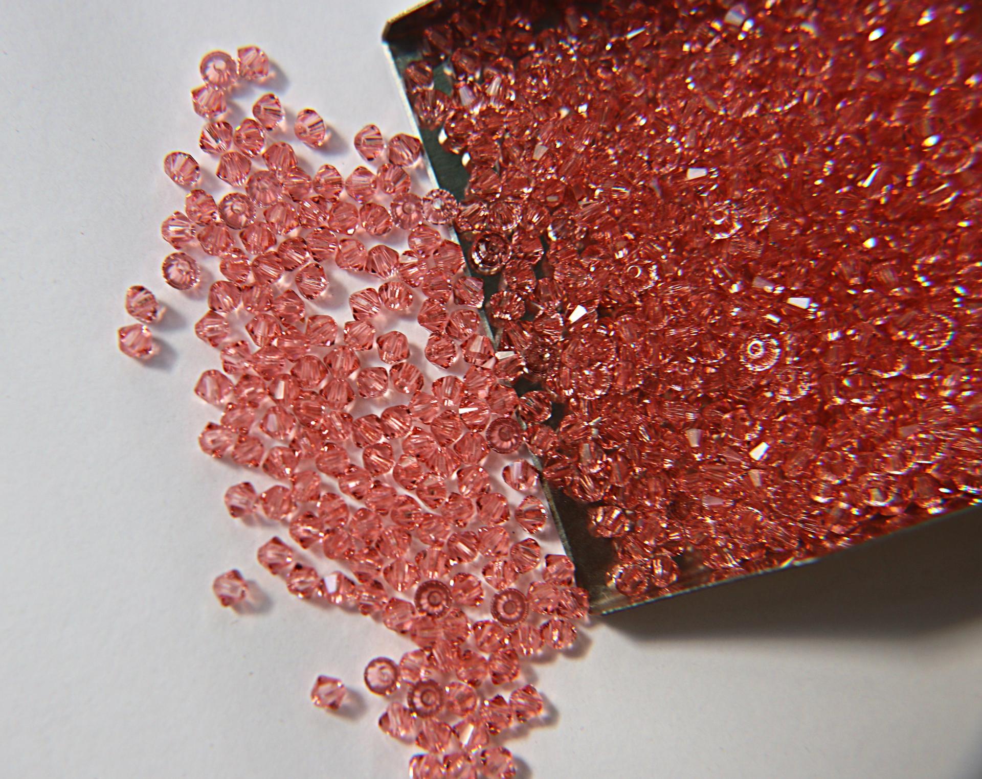 3mm Desert Rose Swarovski Bicone loose beads 36/72/144/432/720 Pieces (515) Rare findings, jewelry making, craft supplies, embellishment