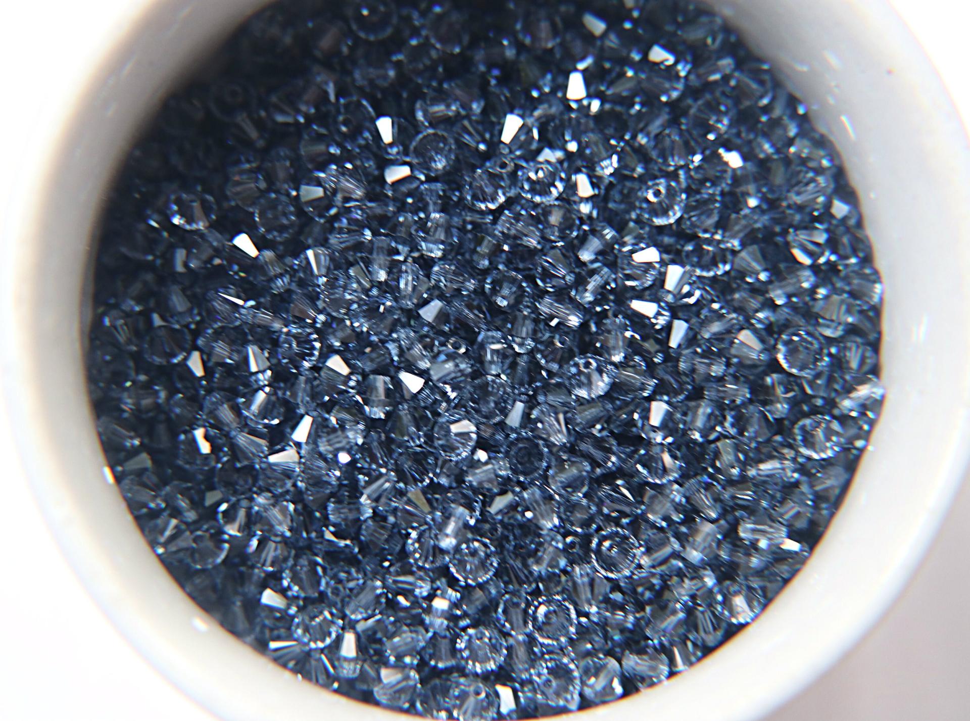 3mm Denim Blue Swarovski Bicone loose beads 36/72/144/432/720 Pieces (515) Rare findings, jewelry making, craft supplies, embellishment