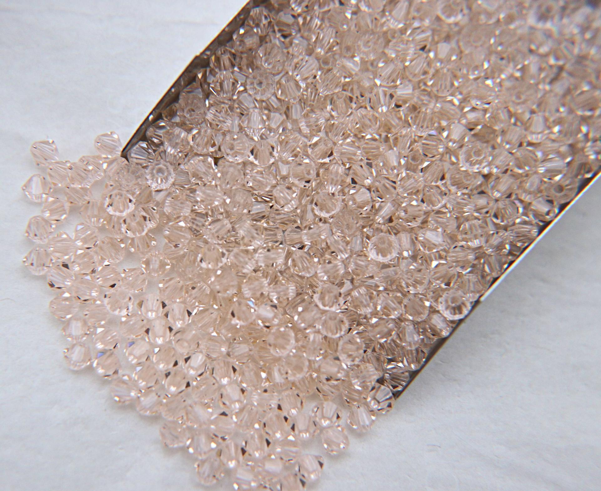 Silk (3mm) Swarovski Bicone beads 36/72/144/432/720 Pieces jewelry making, embroidery materials, wedding decorations, craft supply