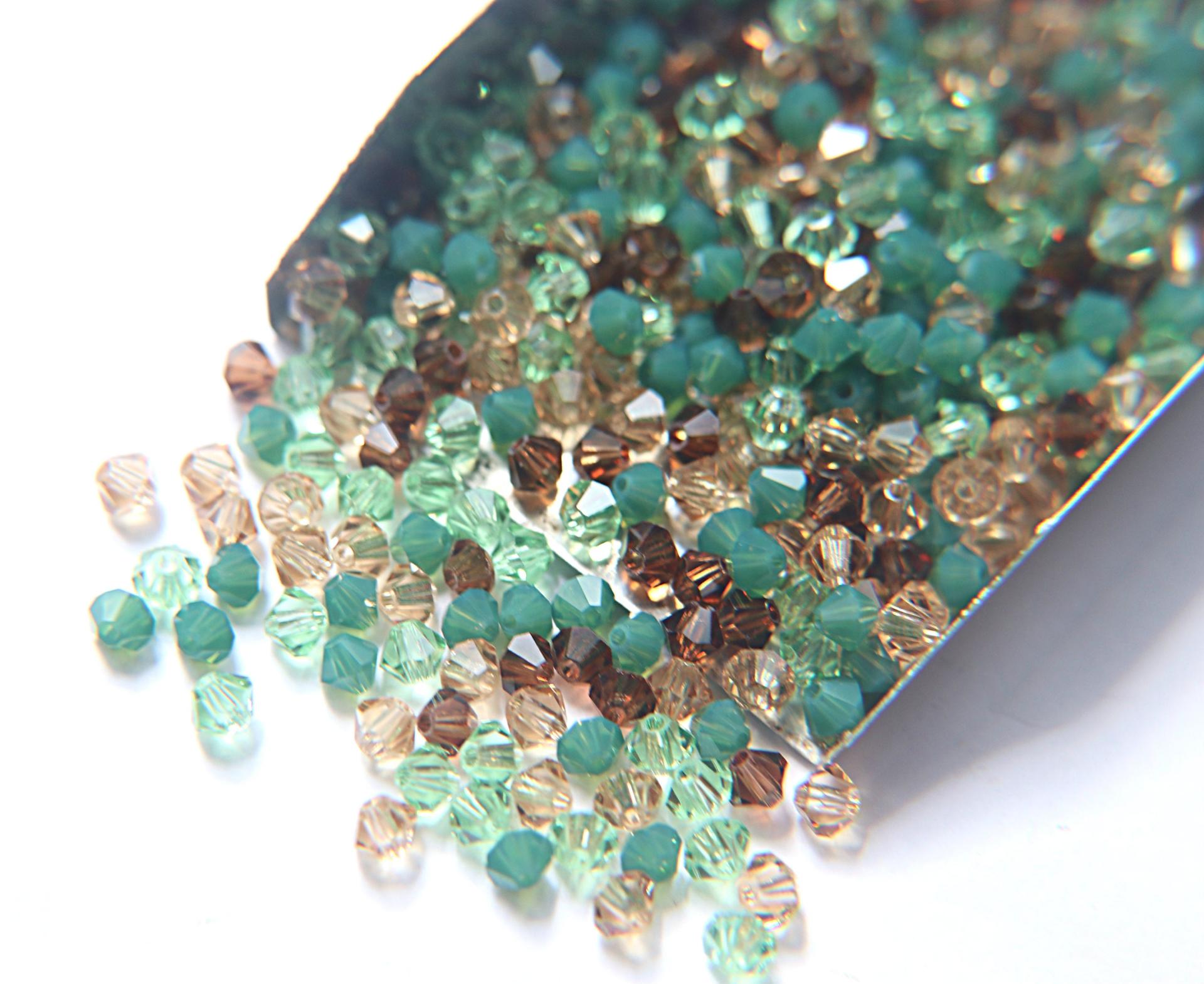 3/4 mm Persian Treasure Designer Mixes Swarovski Bicone beads 36/72/144/432/720 Pieces loose beads mix beads, embroidery materials, decor