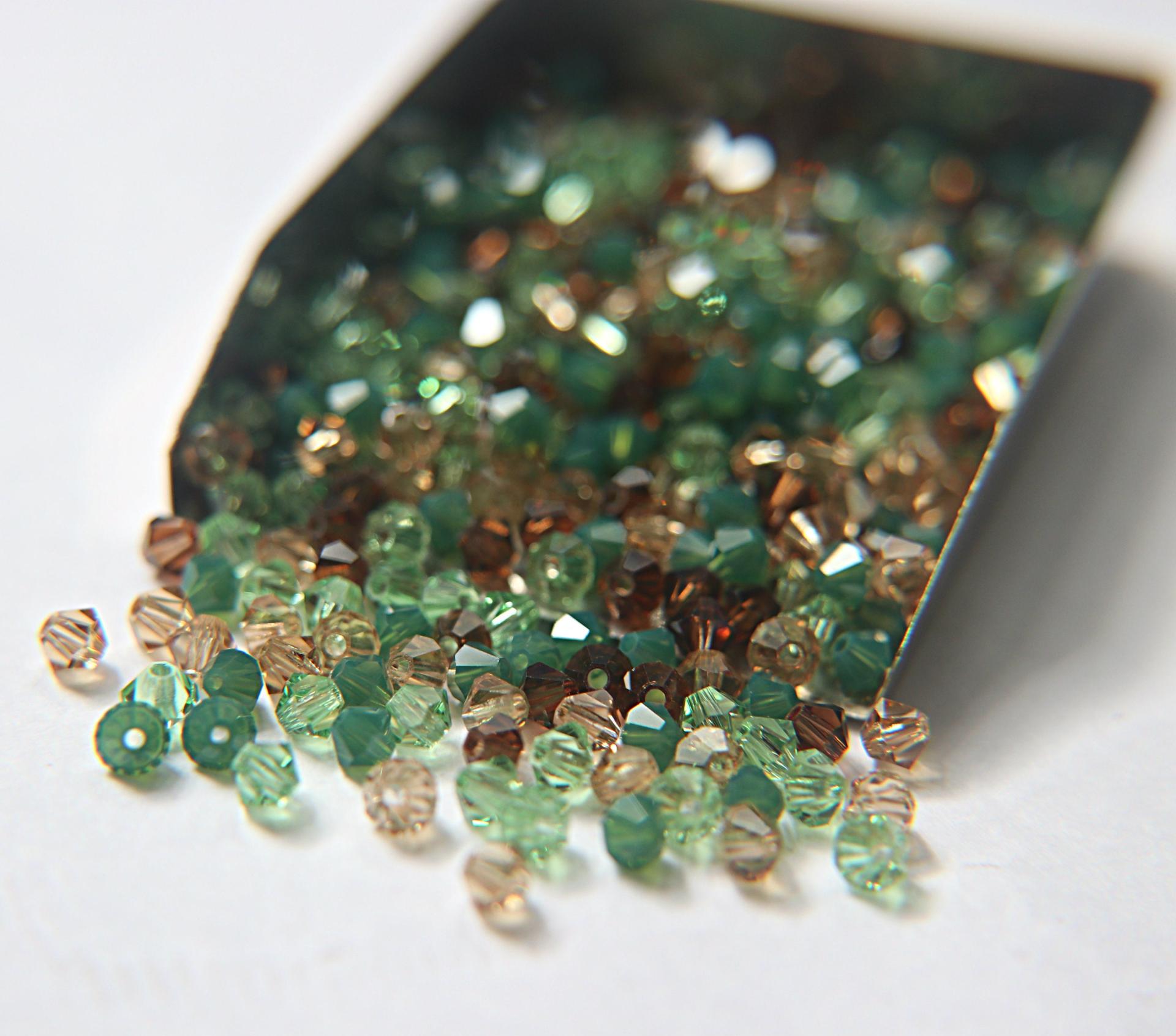 3/4 mm Persian Treasure Designer Mixes Swarovski Bicone beads 36/72/144/432/720 Pieces loose beads mix beads, embroidery materials, decor
