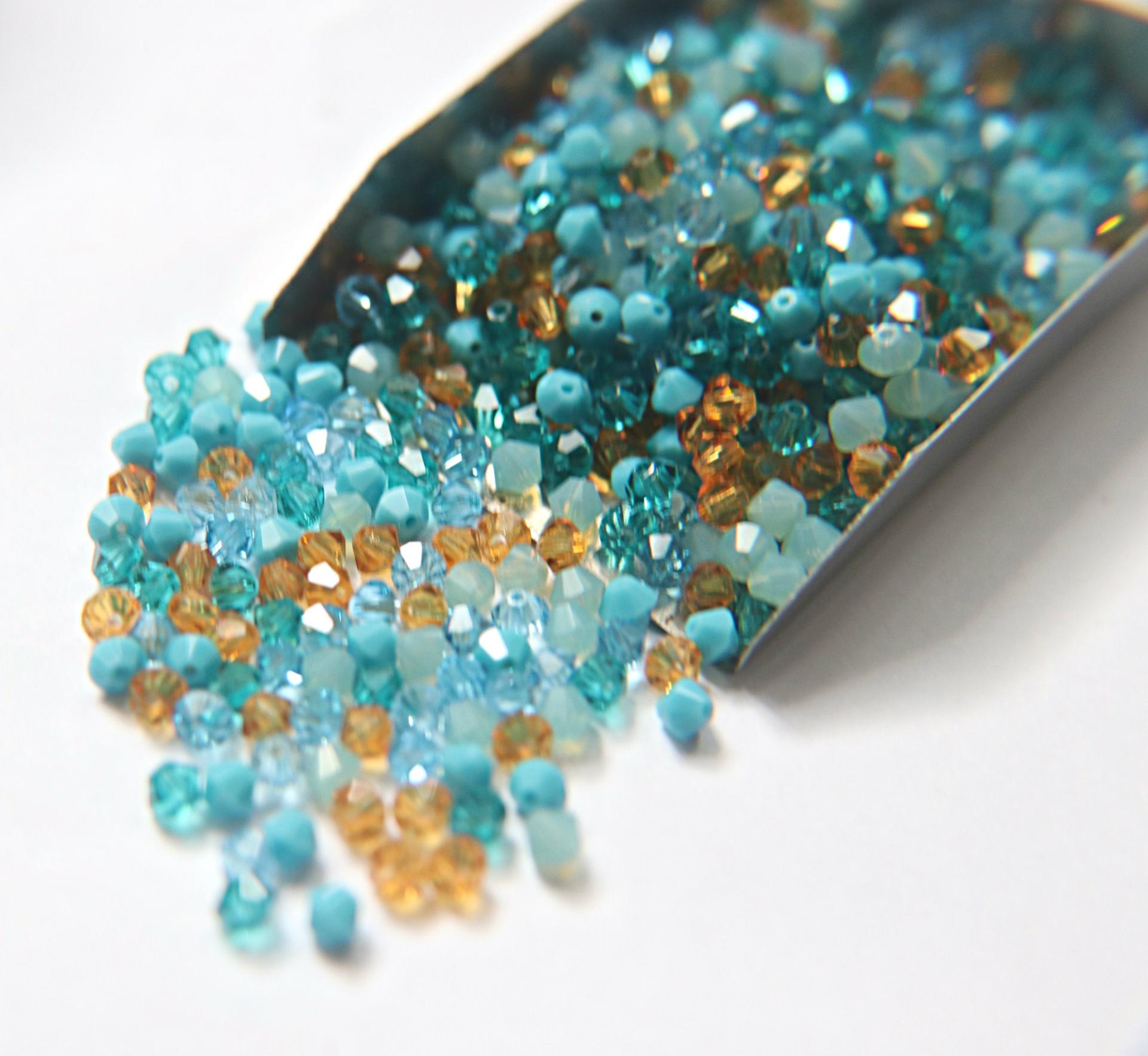 4mm Southwest Flair Designer Mixes Swarovski Bicone beads 36/72/144/432/720 Pieces loose beads mix beads, embroidery materials