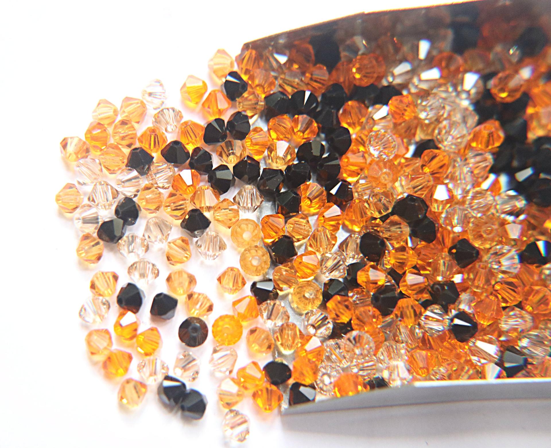4mm Halloween Designer Mixes Swarovski Bicone beads 36/72/144/432/720 Pieces loose beads, mix beads, embroidery materials, craft supplies