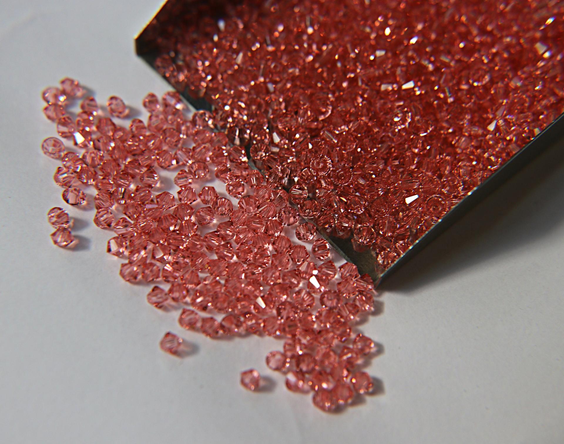 3mm Desert Rose Swarovski Bicone loose beads 36/72/144/432/720 Pieces (515) Rare findings, jewelry making, craft supplies, embellishment