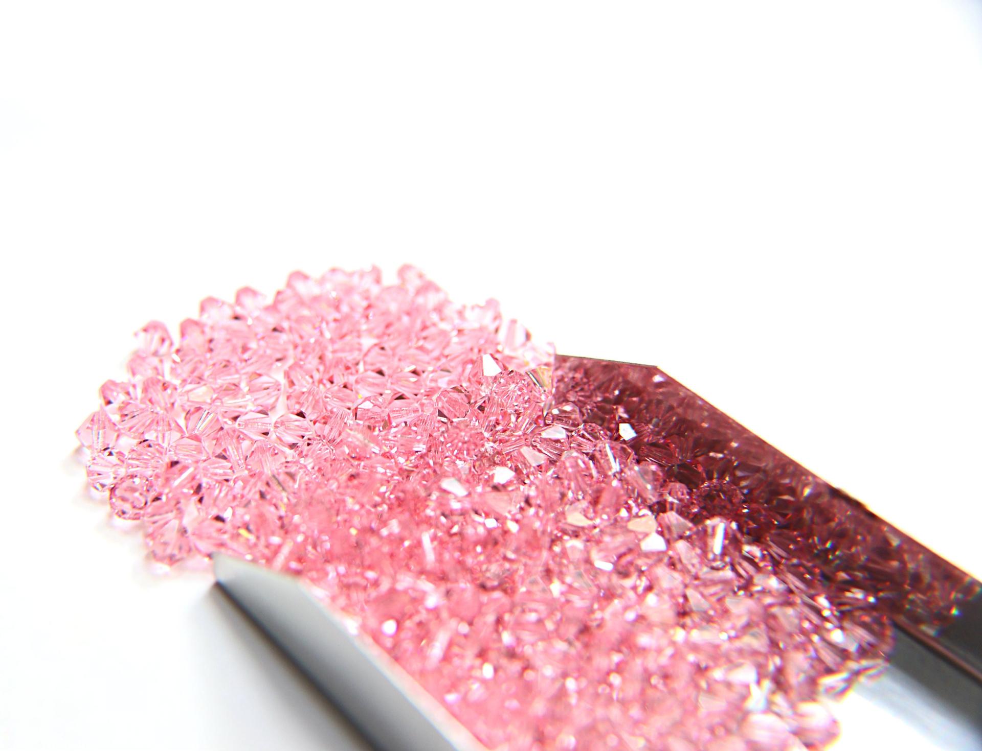 3mm Light Rose Swarovski Bicone beads 36/72/144/432/720 Pieces jewelry making, crystal beads, embroidery materials, wedding decorations
