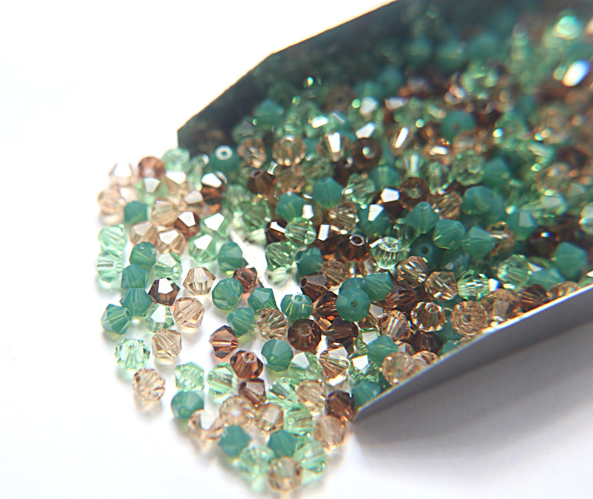 3/4 mm Persian Treasure Designer Mixes Swarovski Bicone beads 36/72/144/432/720 Pieces loose beads mix beads, embroidery materials, decor