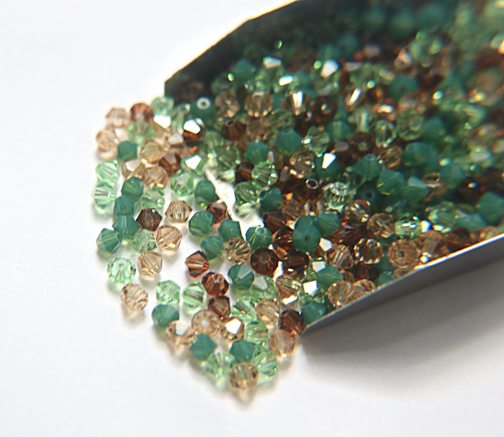 3/4 mm Persian Treasure Designer Mixes Swarovski Bicone beads 36/72/144/432/720 Pieces loose beads mix beads, embroidery materials, decor