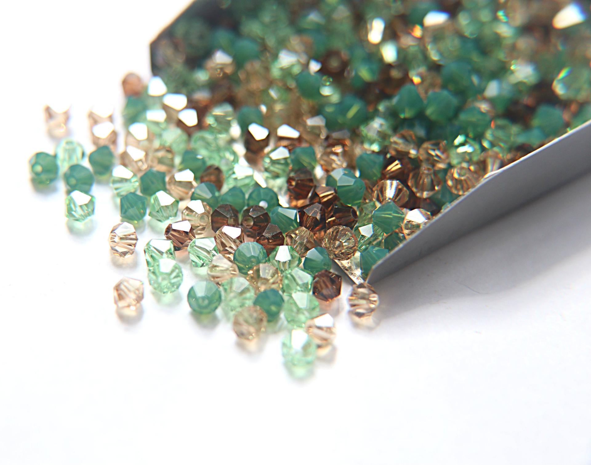 3/4 mm Persian Treasure Designer Mixes Swarovski Bicone beads 36/72/144/432/720 Pieces loose beads mix beads, embroidery materials, decor