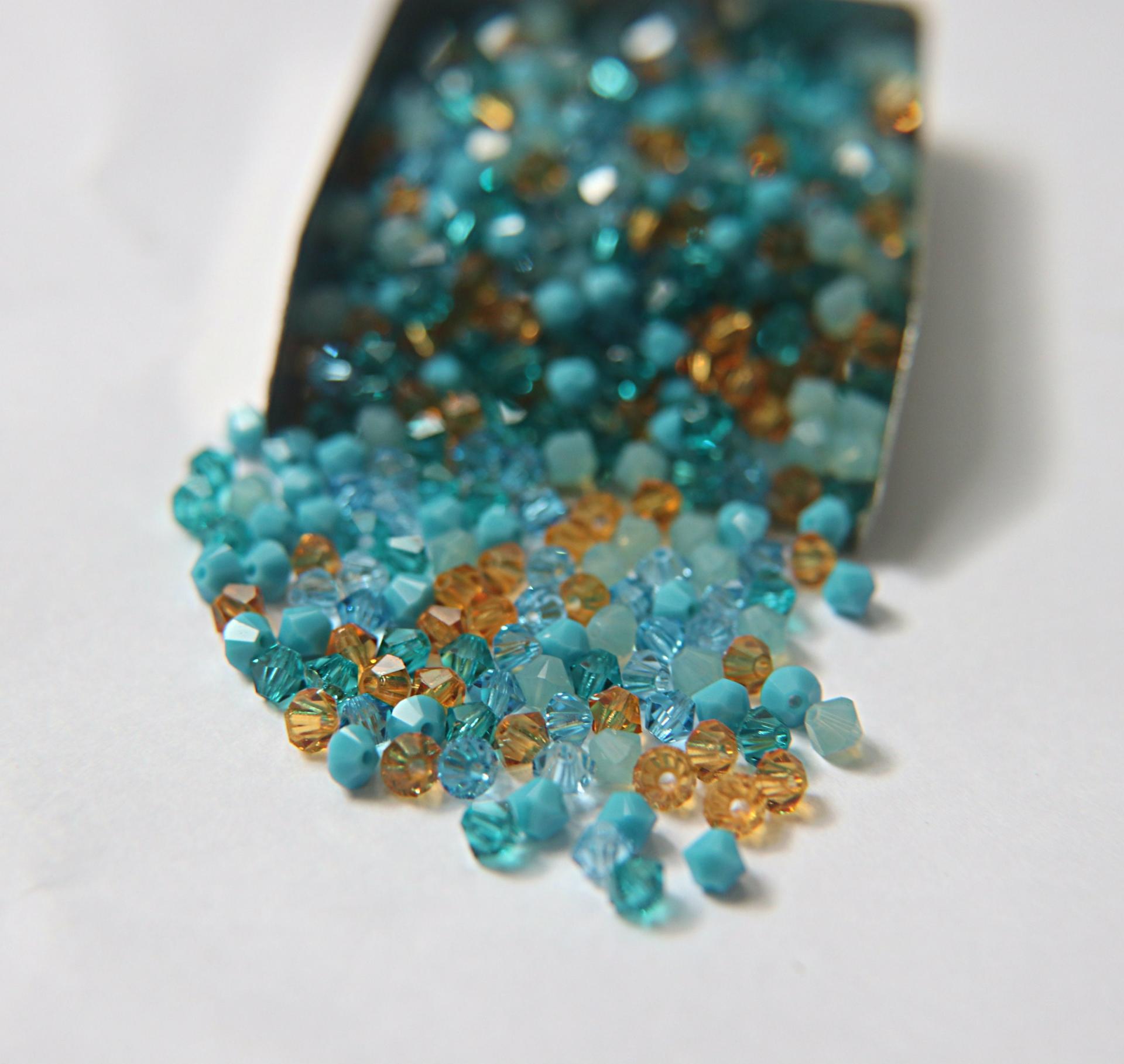 4mm Southwest Flair Designer Mixes Swarovski Bicone beads 36/72/144/432/720 Pieces loose beads mix beads, embroidery materials