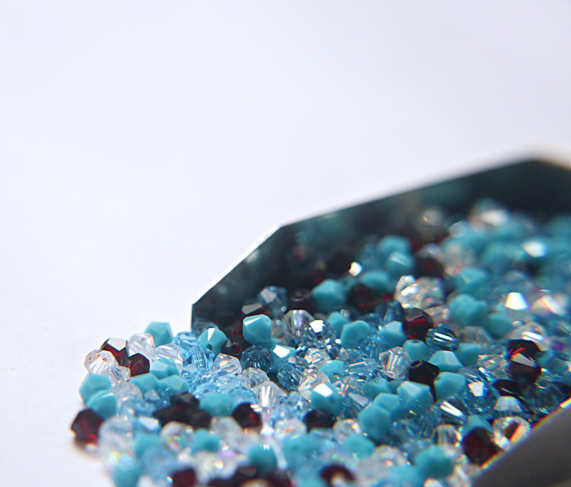4mm Turquoise Sunset Designer Mixes Swarovski Bicone beads 36/72/144/432/720 Pieces loose beads, mix beads, embroidery materials, craft