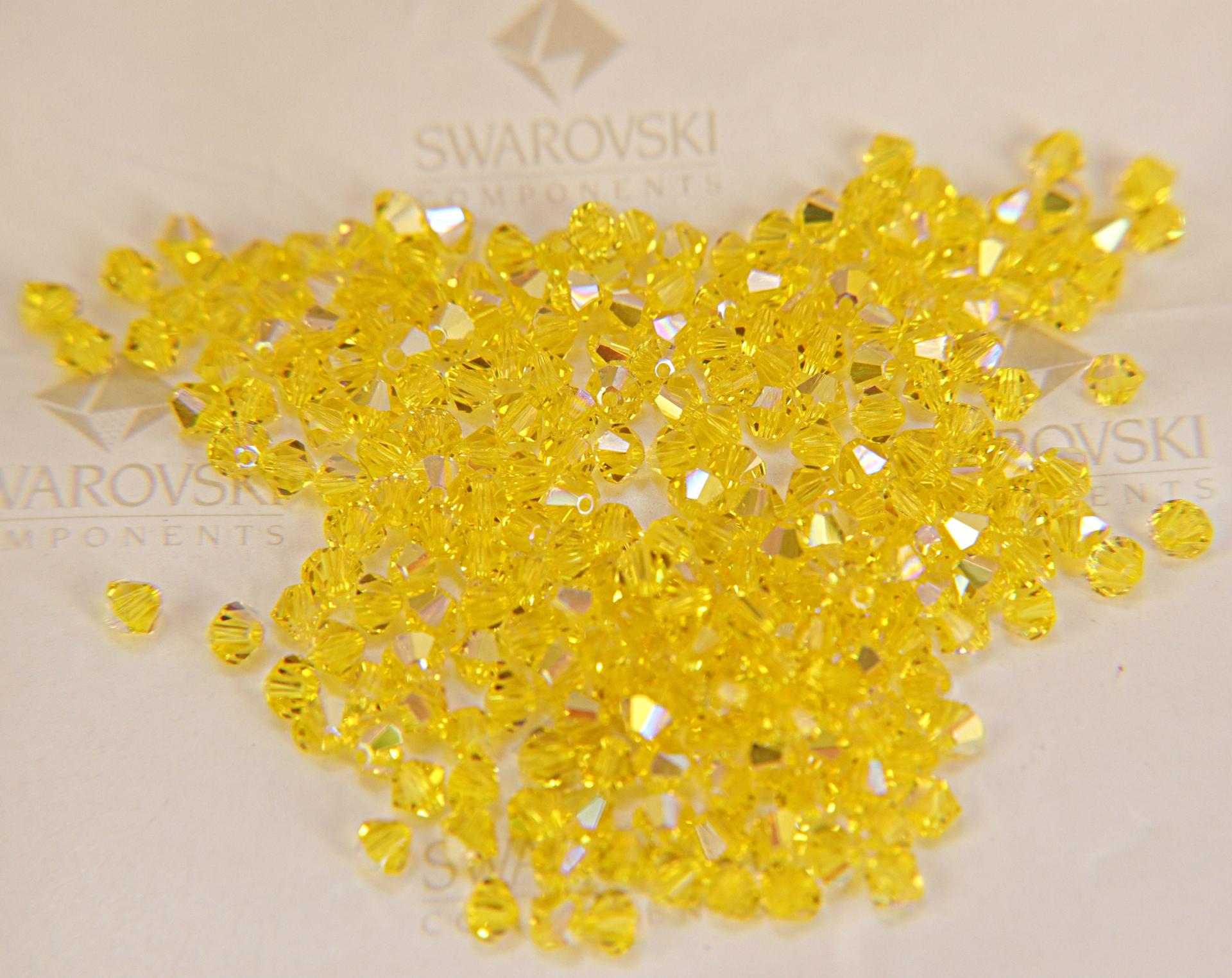 5mm Aurore Boreale Swarovski Bicone (12 colors) rainbow beads 3600 Pieces wedding embellishments, embroidery materials